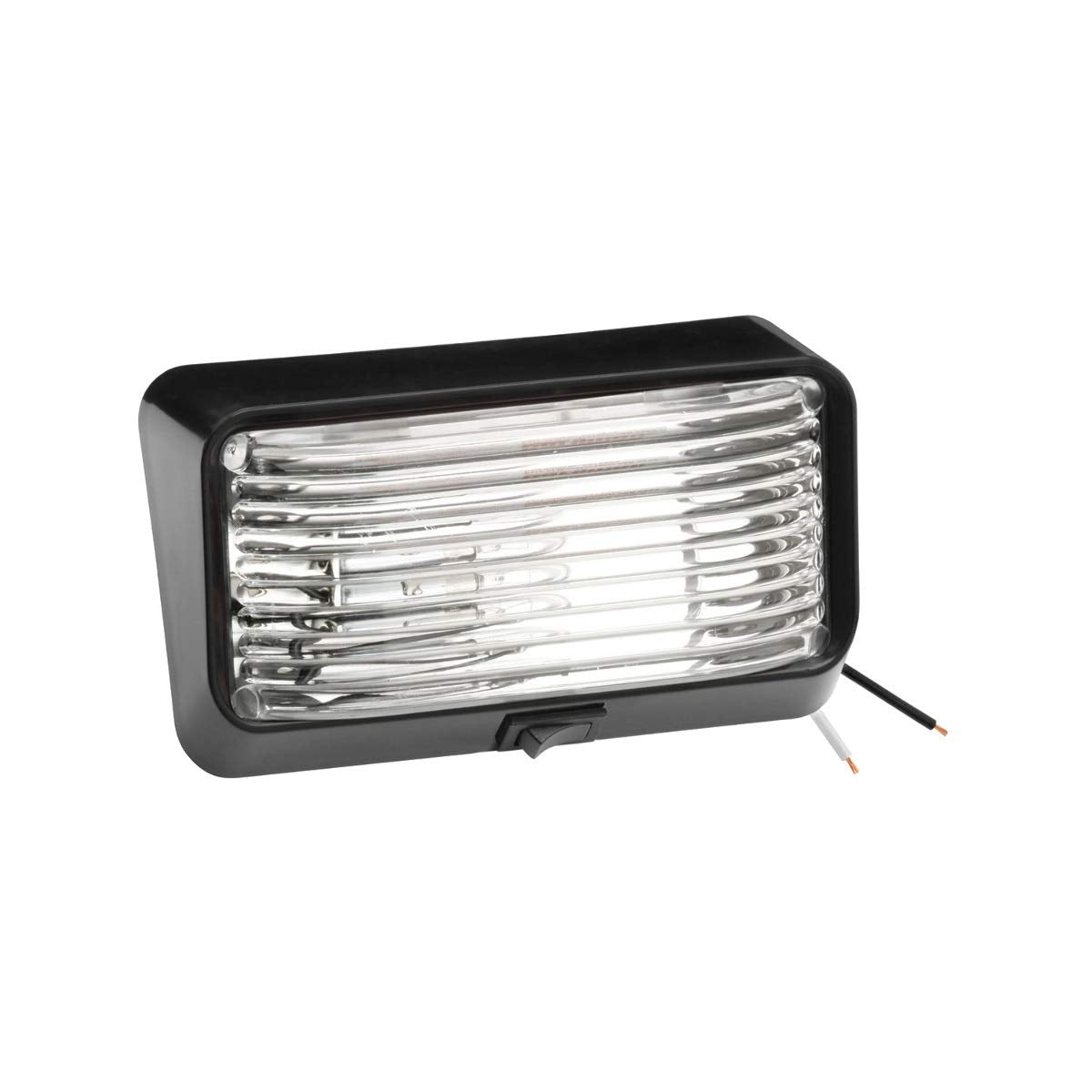 Bargman 3078524 Clear Black Base Porch Lite