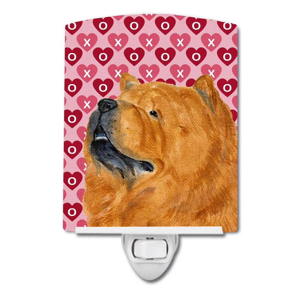 Carolines Treasures Ceramic Night Light - Chow Chow Portrait, 6x4x3in, Multicolor, Model SS4502CNL, Ideal for Bedroom and Hallway