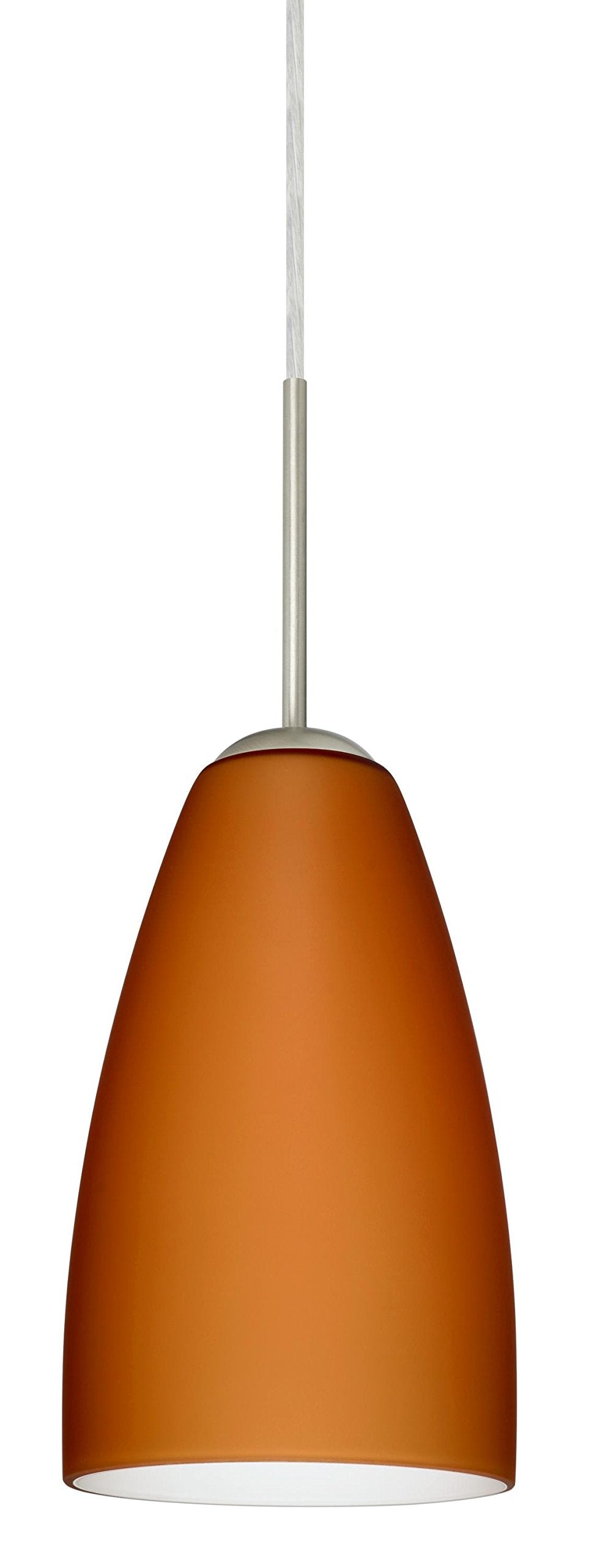 BESA 1JT-151180-SN Contemporary Modern One Light Pendant from Riva Collection in Pewter, Nickel, Silver Finish,