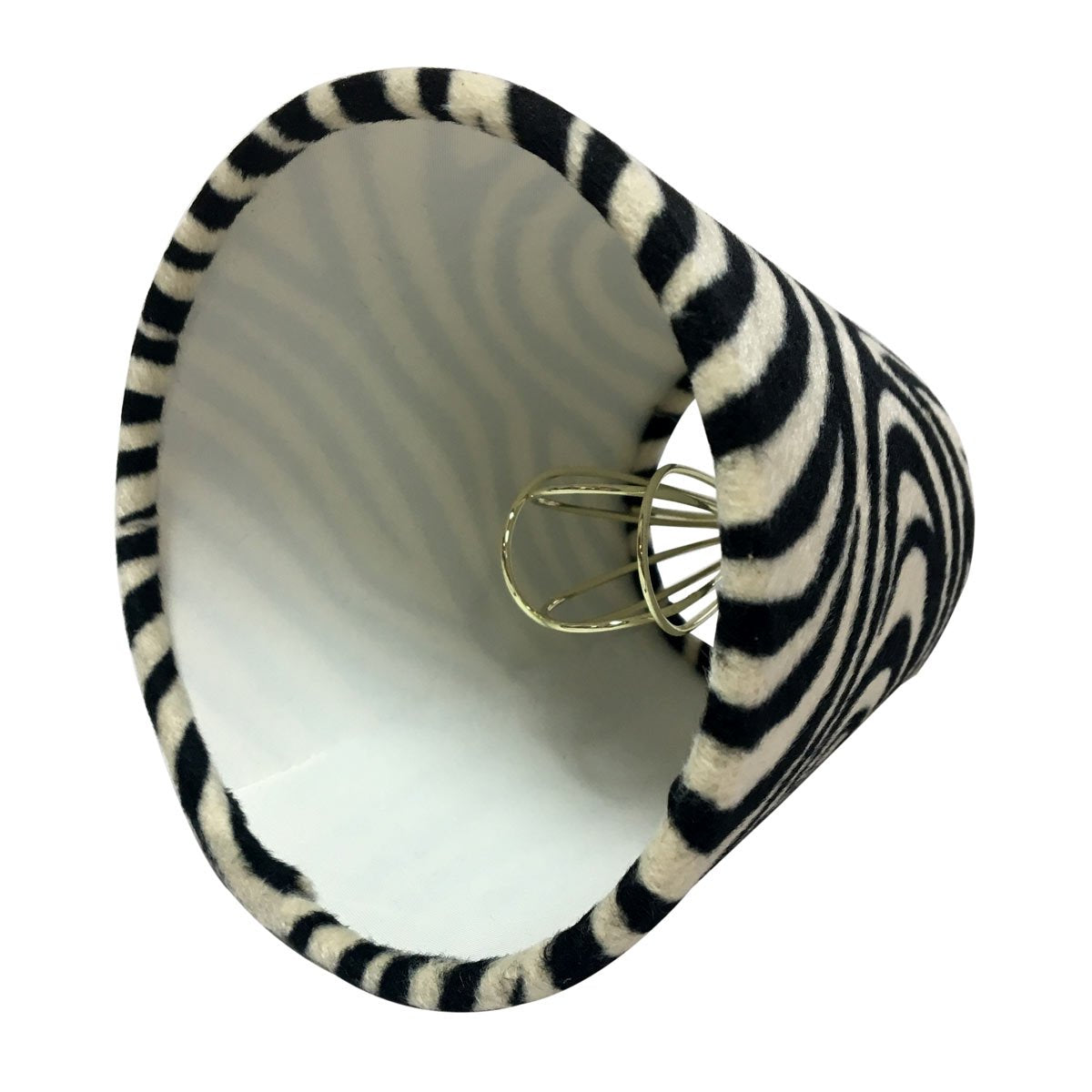 Royal Designs, Inc. Hardback Chandelier Shade Cs-961-5-6, Zebra Print With White Lining, 3 X 5 X 4.5, (Pack Of 6)