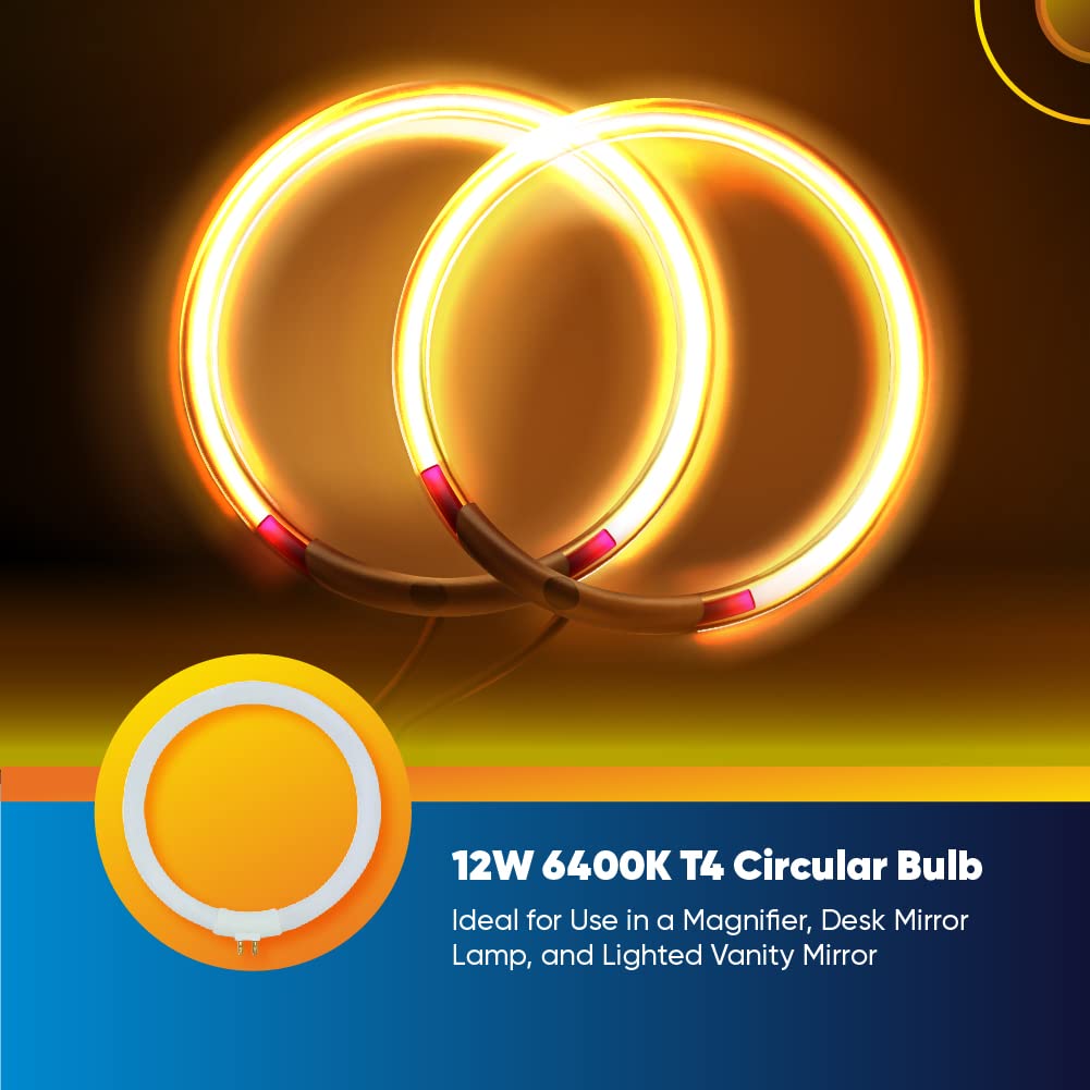 Technical Precision 12W T4 Daylight Circline Light Bulb, 4.75" Diameter, Copper, Model: Technical-Precision-Victory-T4 6400K