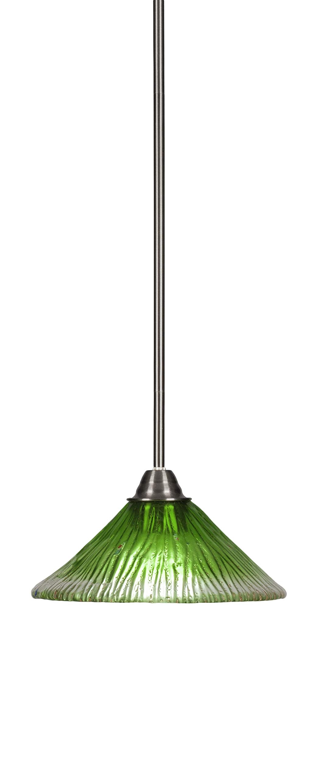 Toltec Lighting Paramount 1 Light Mini Pendant in Brushed Nickel (3401-BN-437)