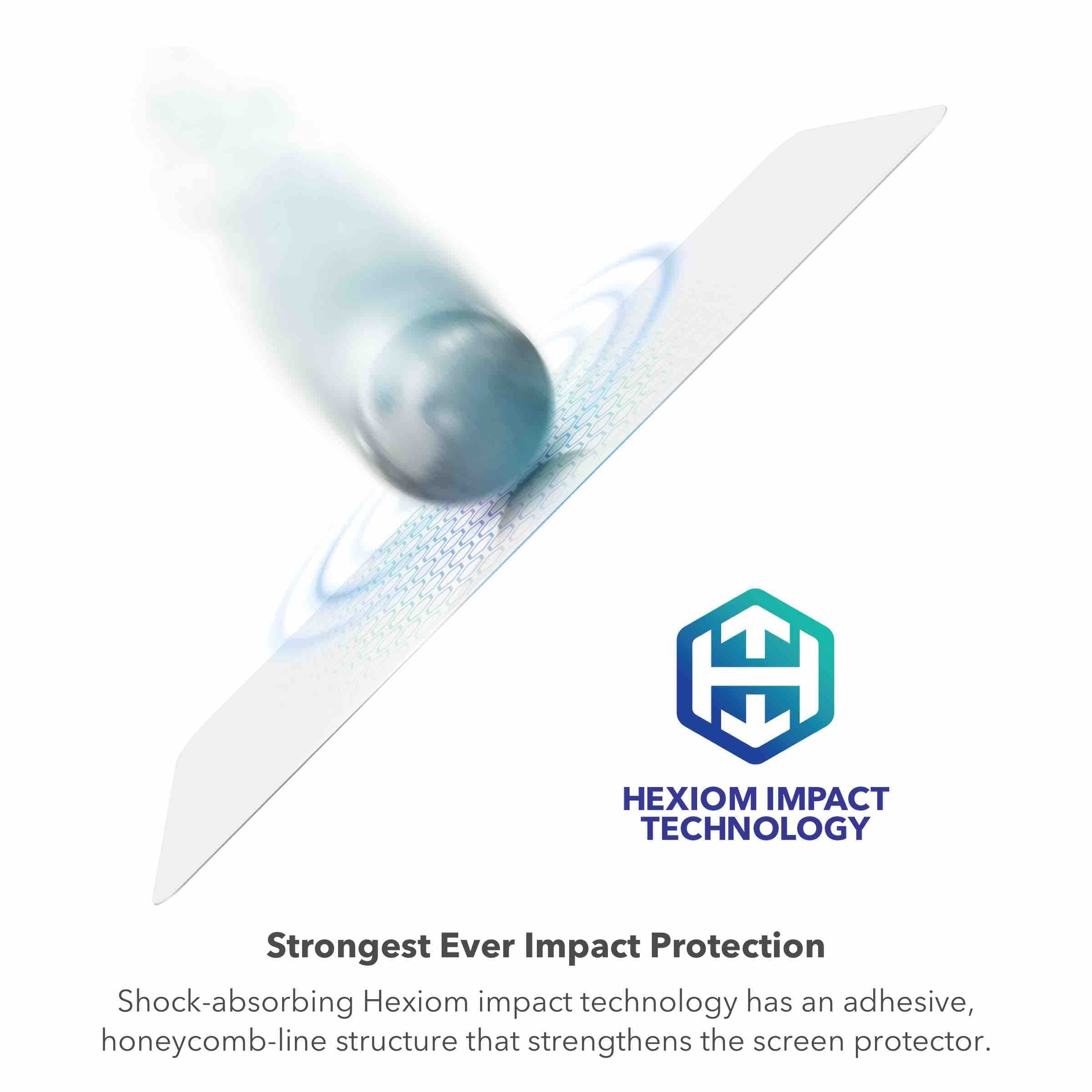Zagg Xtr2 Samsung Galaxy Z Flip5 Screen Protector - Hexiom Impact Technology, Anti-Reflective Finish, Eyesafe Blue Light Filter,
