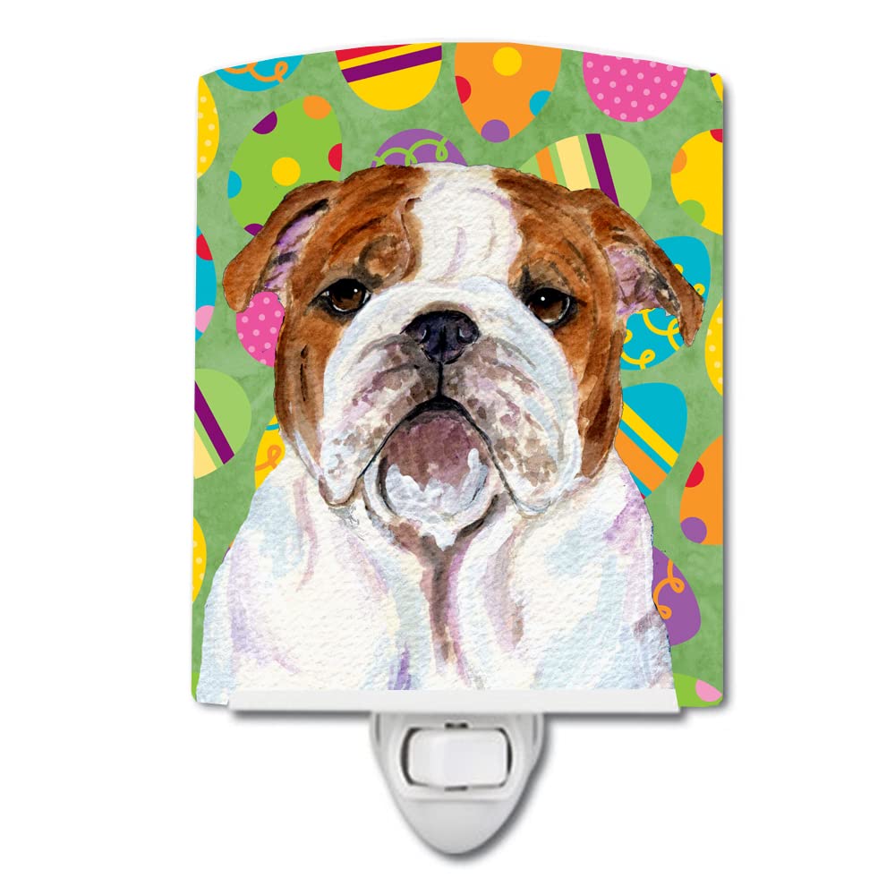 Carolines Treasures Ceramic Night Light, Bulldog English, UL-Certified, 6x4x3in, Multicolor, Model SS4829CNL