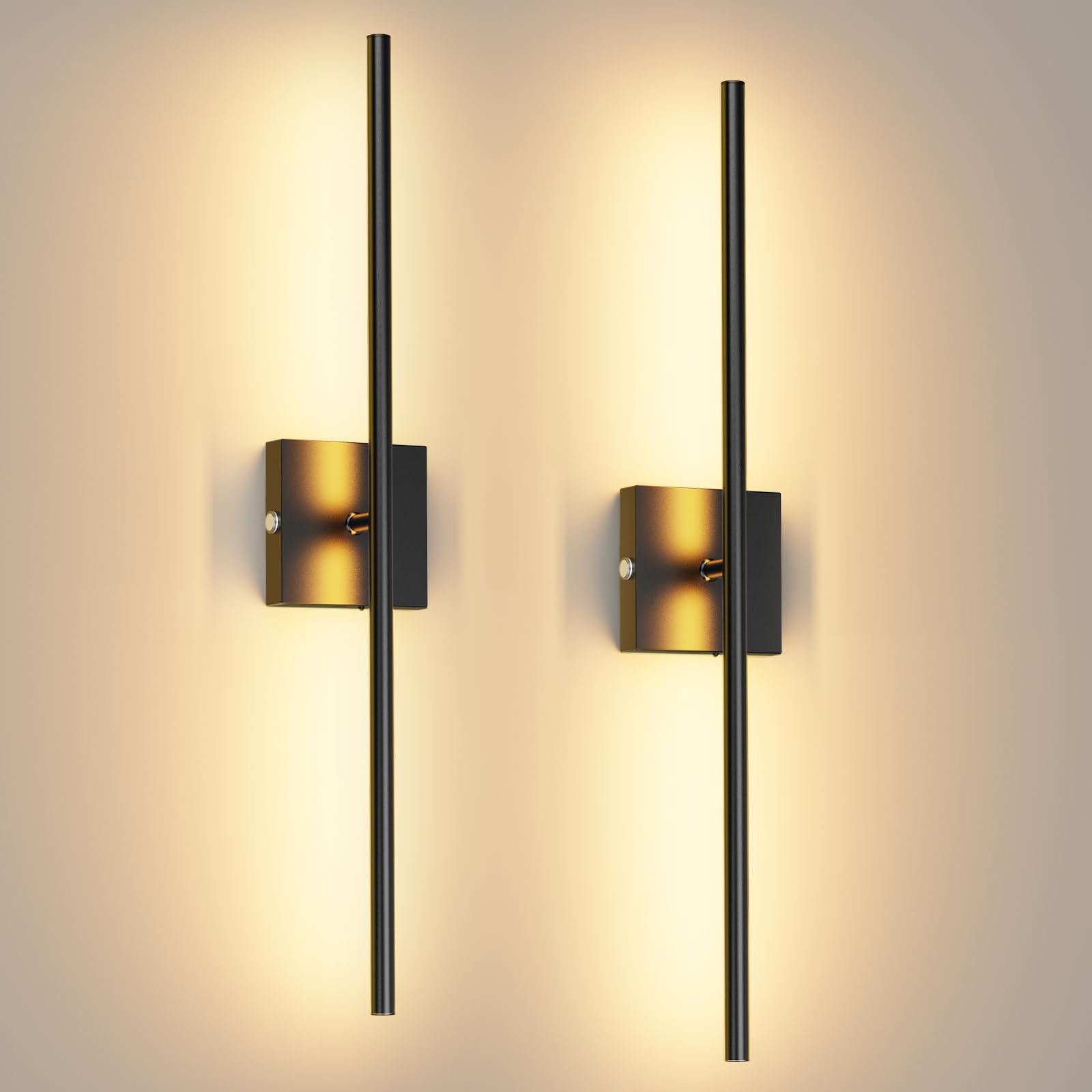 Jofios Battery Operated Wall Sconces Set Of 2,Wireless Rechargeable Wall Lights: Dimmable Detachable Wall Lamp With Remote Contr