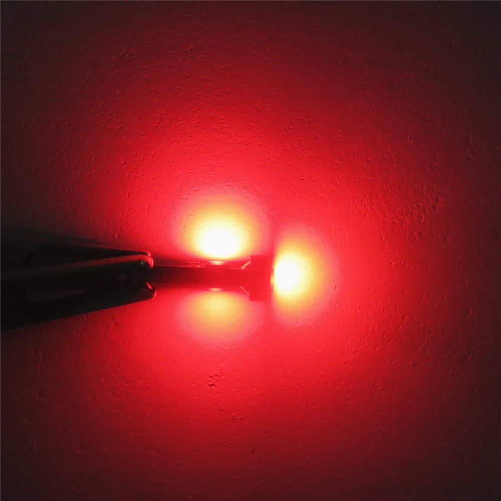Wljh 6 Pack Super Bright 3030-3Smd T5 Canbus Error Free Red Instrument Cluster Panel Dash Light,Plug And Play