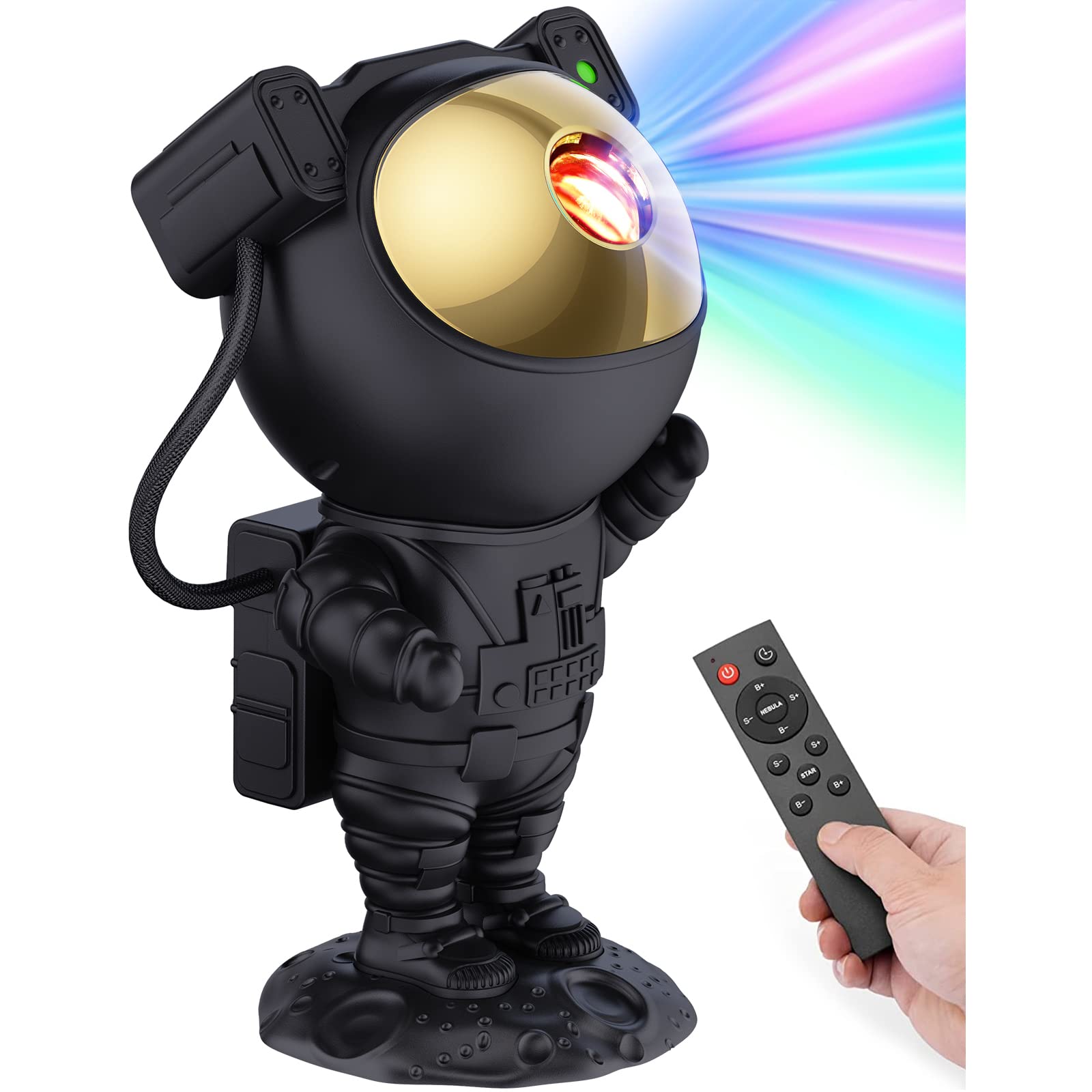 Mooyran Galaxy Star Projector - Cool Night Light For Kids Room, Space Decor, Led Nebula Lamp