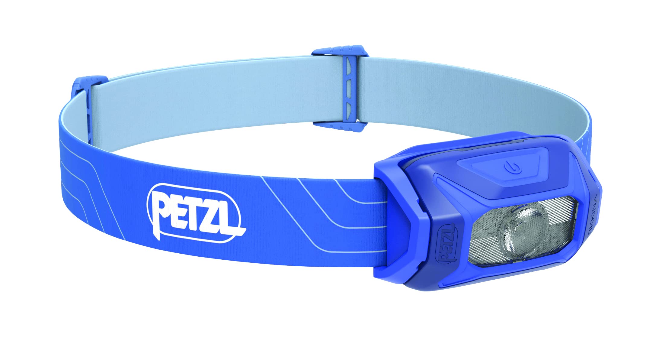 PETZL TIKKINA Headlamp - Compact, Easy-to-Use 300 Lumen Headlamp, Designed for Hiking, Climbing, Running, and Camping - Blue