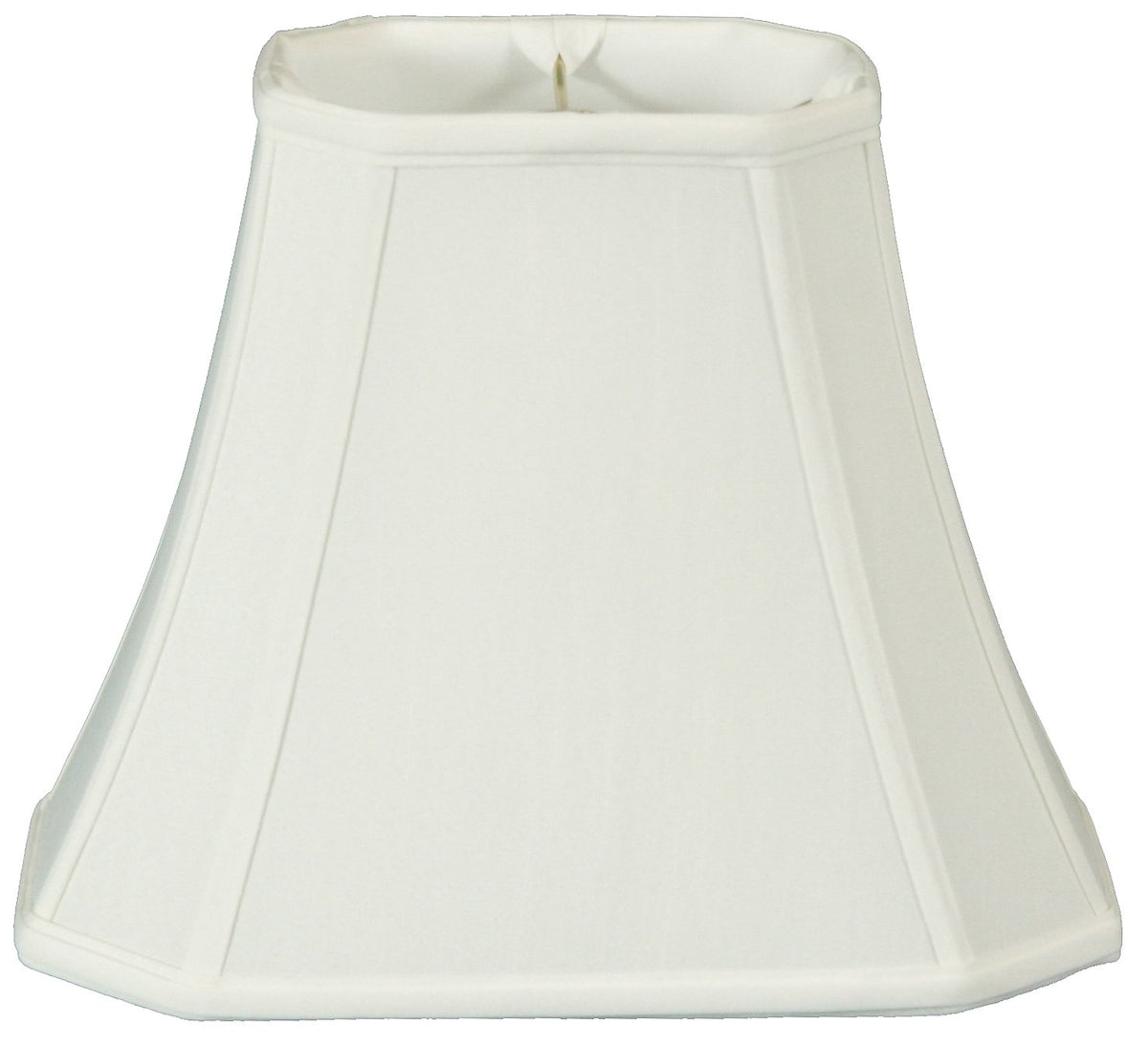 Royal Designs Rectangle Cut Corner Lamp Shade - White - (7 x 10) x (12.25 x 18) x 13.25