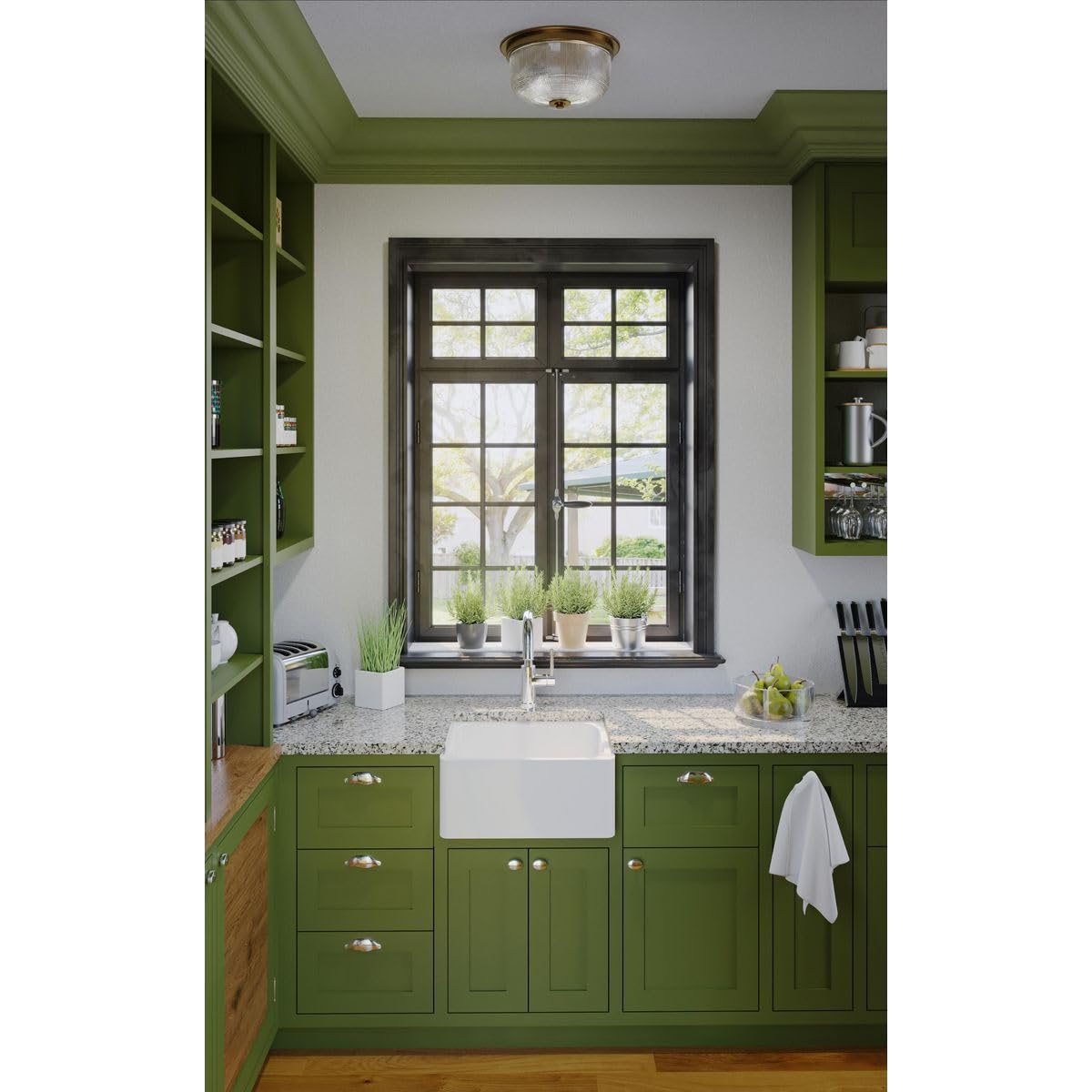 Archie Collection Two-Light 12-3/8'' Close-To-Ceiling
