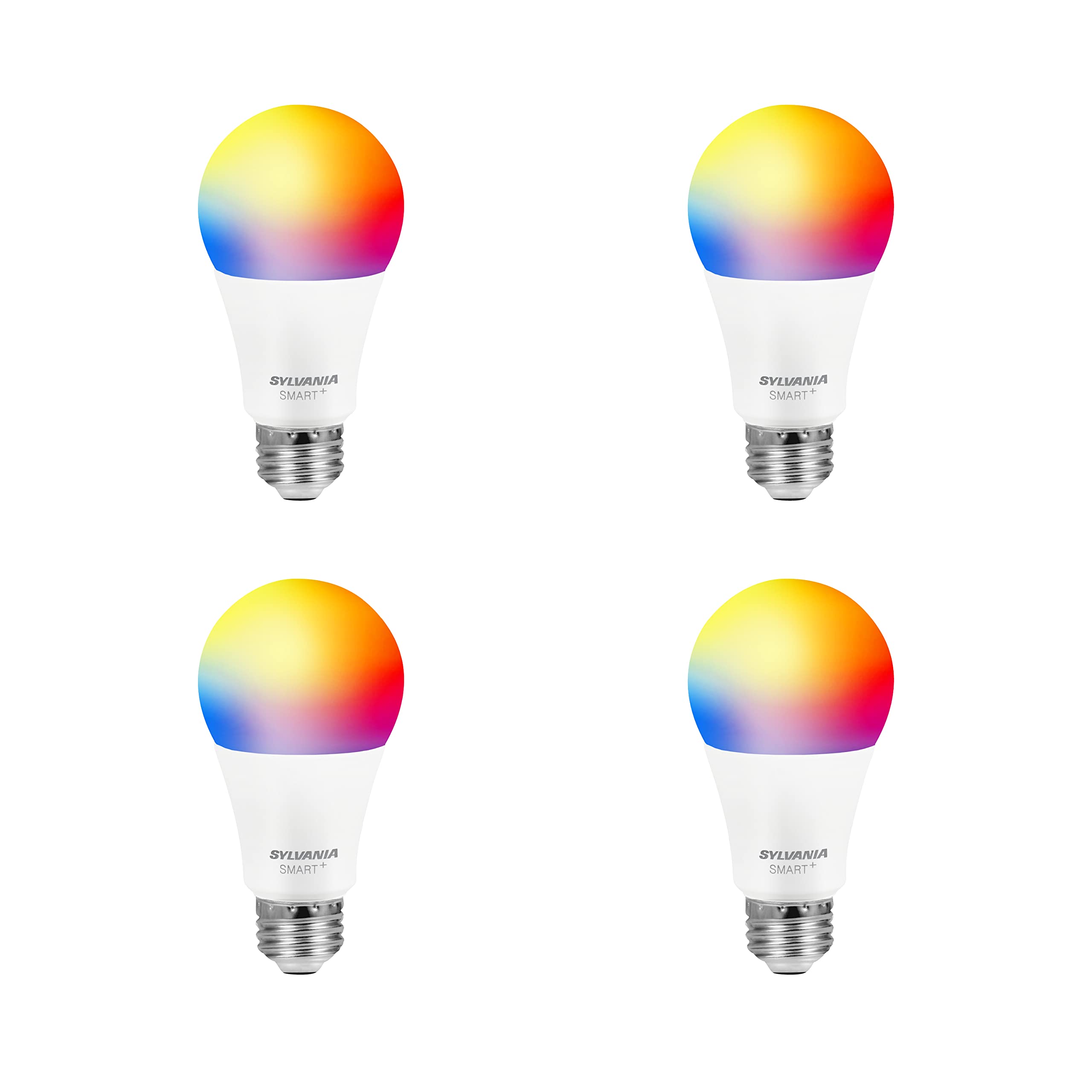 Sylvania Smart Light Bulb, Bluetooth Mesh Led Bulb, Compatible With Alexa & Google Home, A19, 60W Equivalent, E26, Rgbw Full Col