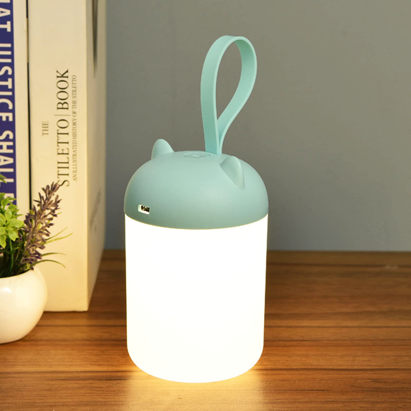 Kids Lantern Night Light,STARTOGO Portable Lamp Battery Powered,3000K Eye-Caring Warm Light,Stepless Dimmable,Rechargeable LED T