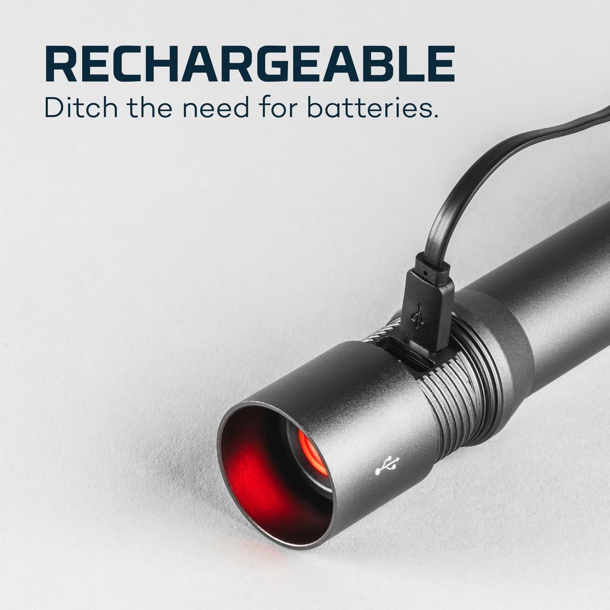 NEBO Davinci Handheld Flashlight, Rechargeable, Waterproof, Aluminum, One Size, Black, Model NEB-FLT-0020