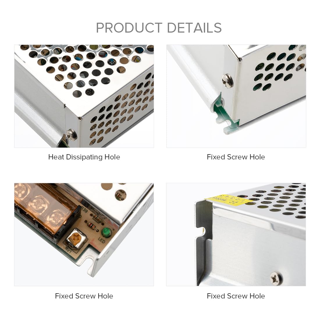 BTF-LIGHTING AC100-240V to DC12V 20A 240W Switching Power Supply Adapter for LED Strip, CCTV, Security Systems