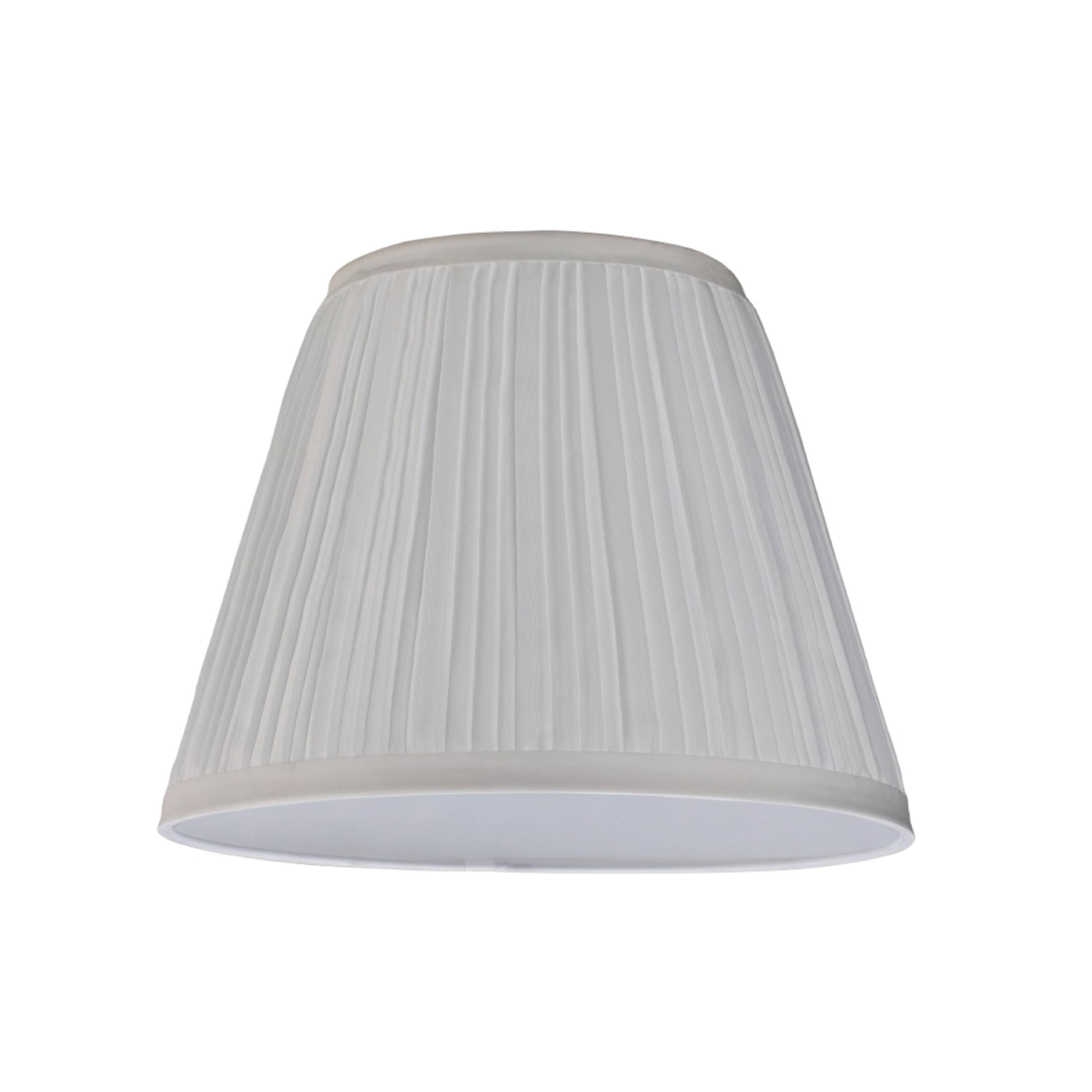 Aspen Creative 33006A Transitional Pleated Empire Shape Spider Construction Lamp Shade in Off White, 9&quot; Wide (5&quot; x 9&quot; x 7&quot;)
