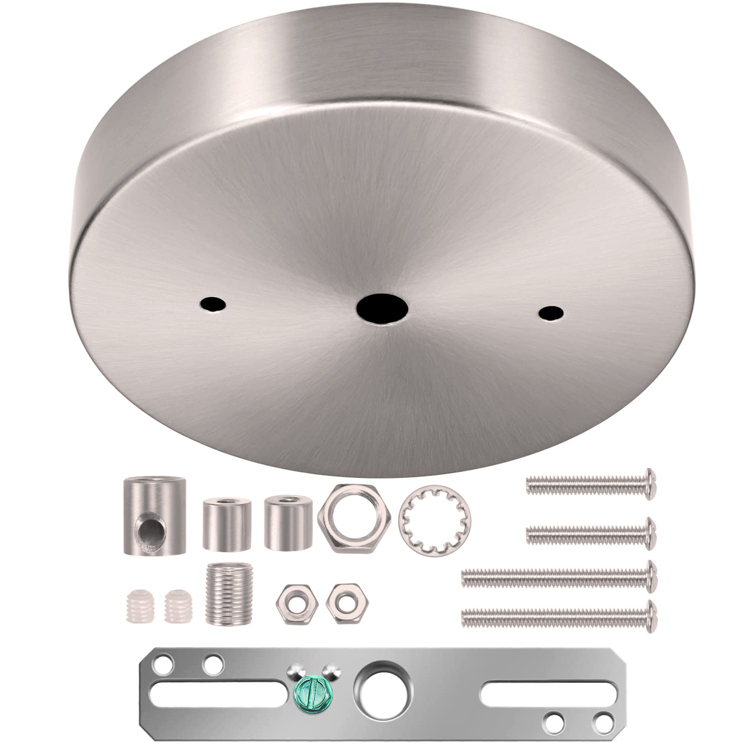 Canomo 5 1/8 Inches Single Head Ceiling Lighting Canopy Kit Pendant Light Plate Cover with All Mounting Hardware for Chandelier 
