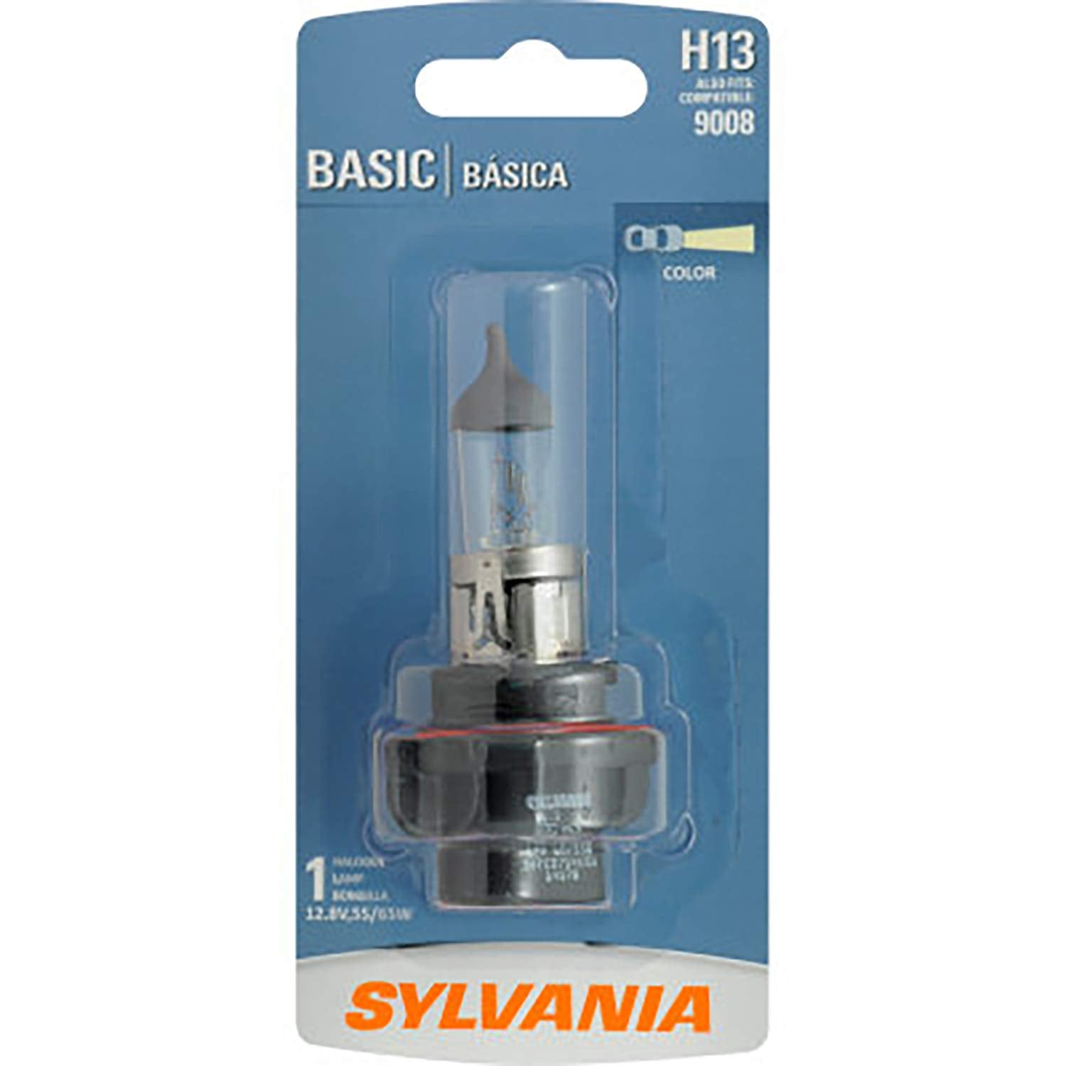SYLVANIA H13 Halogen Bulb - Headlight & Daytime Running Lights - Clear - 1 Bulb