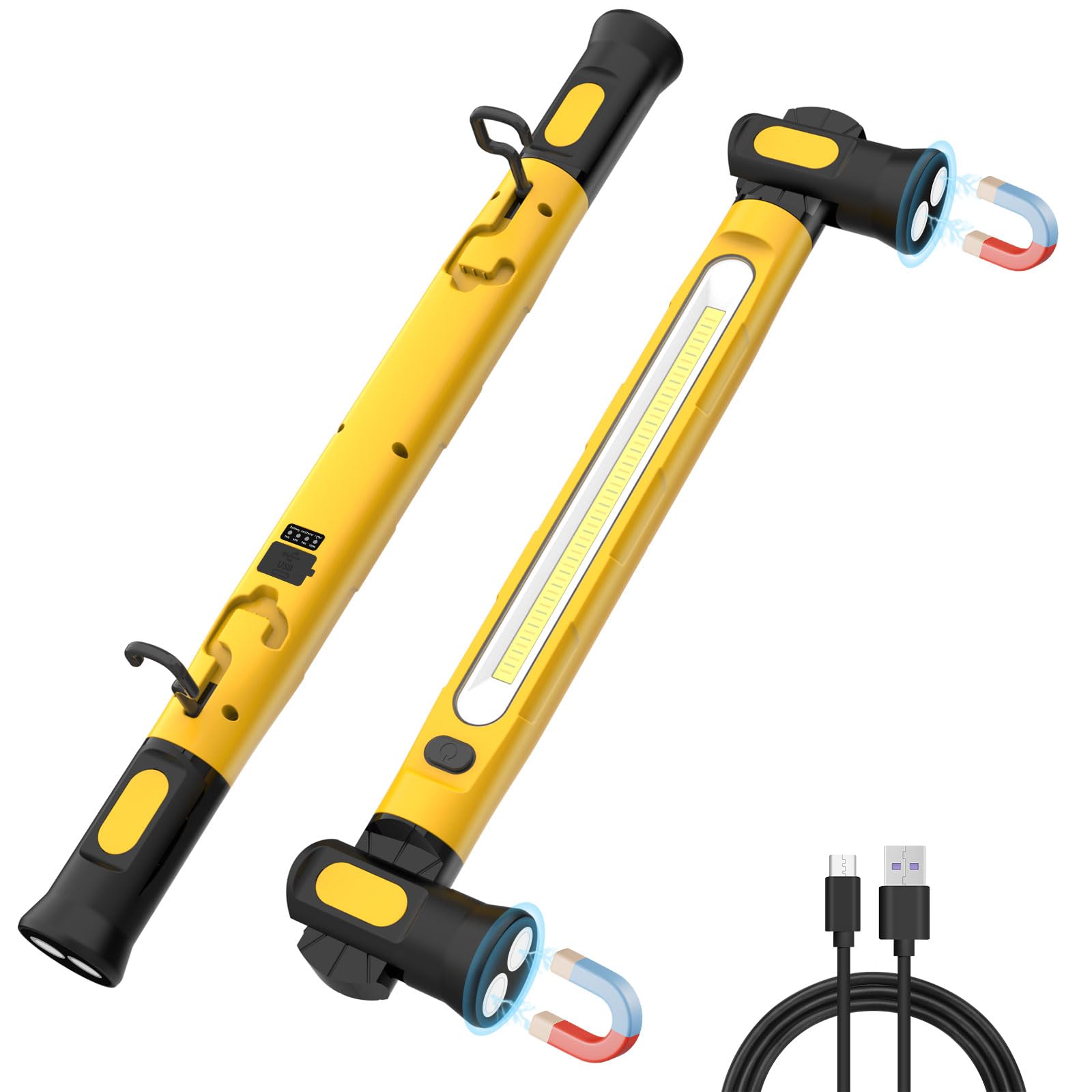 ERAY Cordless Underhood Work Light, 6000mAh/3000LM Rechargeable Worklight with Hook, 3 Modes, 180 Rotatable, Mechanic LED Work L