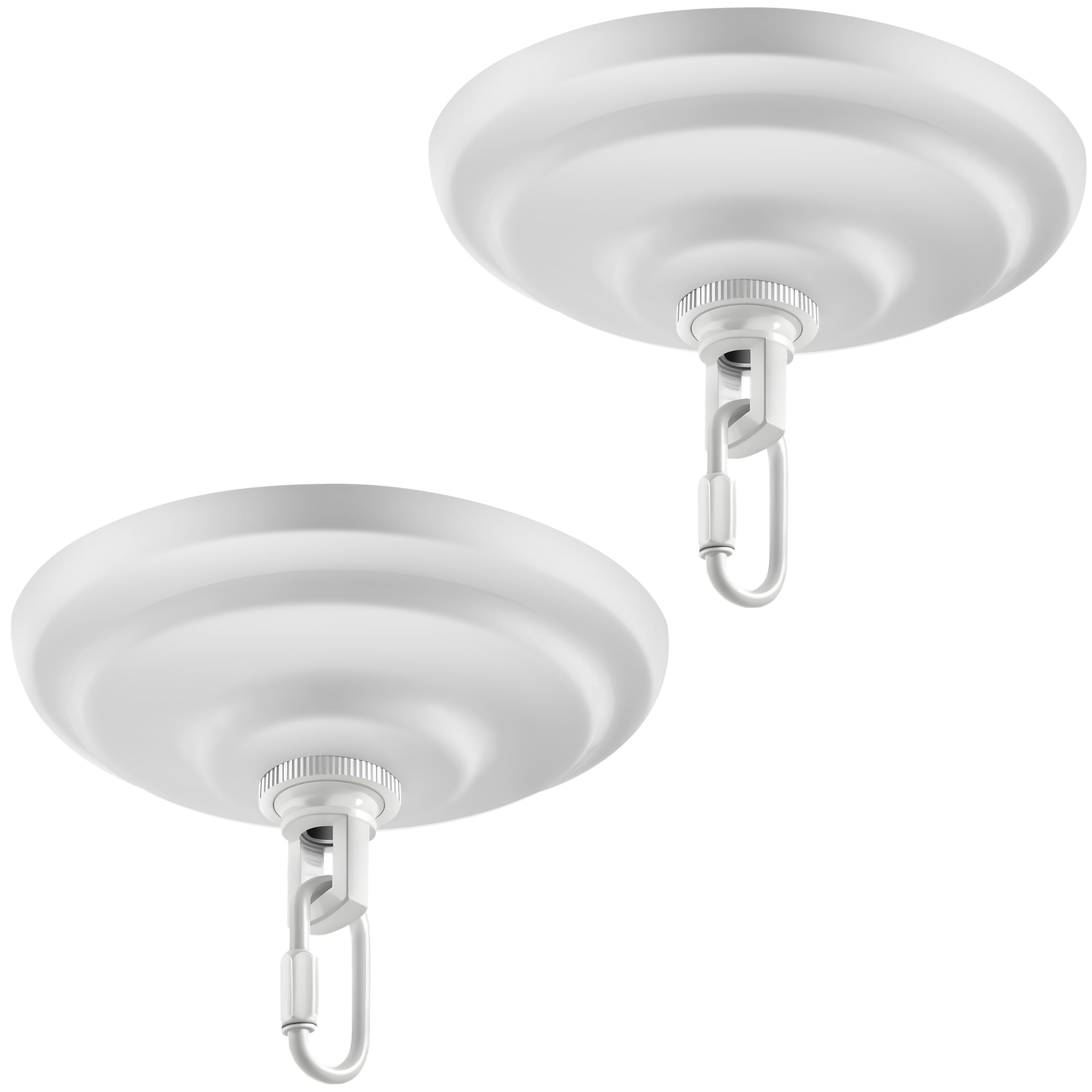 Mayomajo 2 Pack Of 5-5/16 Inches Light Canopy Kit  Heavy Duty Replacement Cover Plate With Mounting Hardware For Chandelier  Pendant Lighting & Swag Light (White  5-5/16 Inch Canopy)