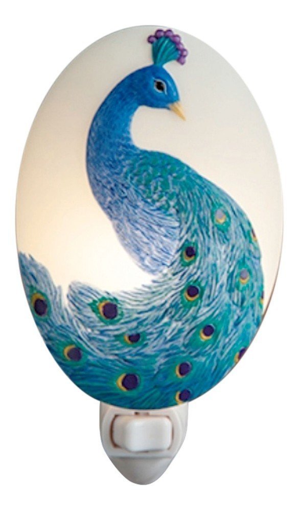 Peacock Night Light - Ibis & Orchid Flowers of Light Collection