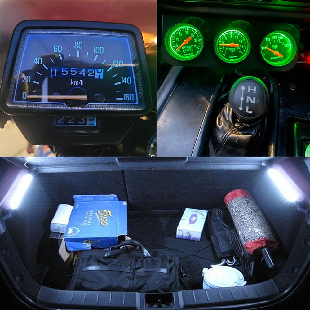 Blyilyb Mix Color Replacement Stock # 194 T10 168 2825 W5W 175 158 W5W Bulb 5050 5 Smd Led Light 12V Car Interior Lighting For Map Dome Lamp Courtesy Trunk License Plate Dashboard Parking Lights