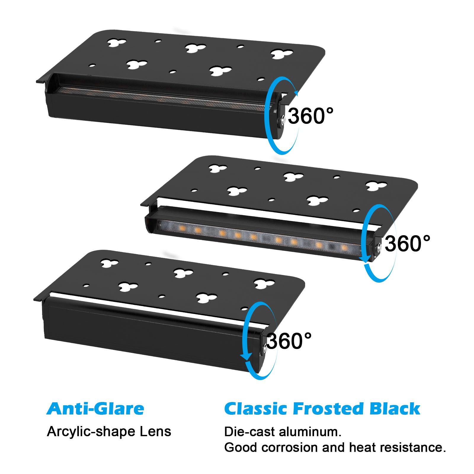 Modern 7Inch 3W Hardscape Lighting,2700K Soft White Retaining Wall Lights,12V Ac/Dc Low Voltage Landscape Paver Lights,Ip65 Wate