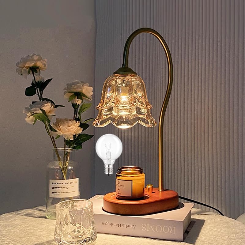 Scomx Wax Warmer Bulbs, 25 Watt G50 Bulbs For Full-Size Scentsy Warmers, E12 Incandescent Candelabra Base Clear Light Bulbs For