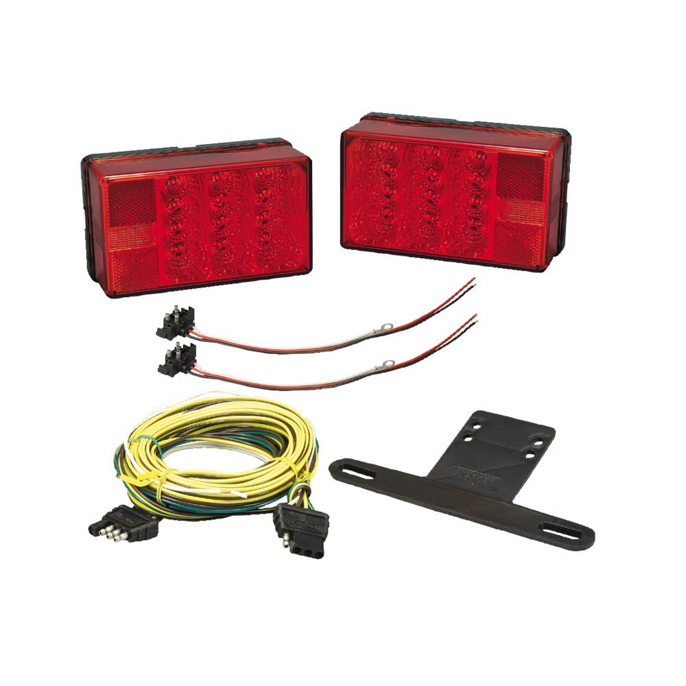 Fulton Wesbar 407560 LED Waterproof 4 in. x 6 in. Low Profile Tail Light Kit, one size