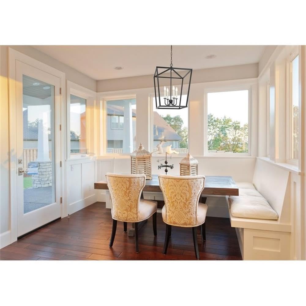 Elegant Lighting Living District Maddox 4 Light Black Pendant