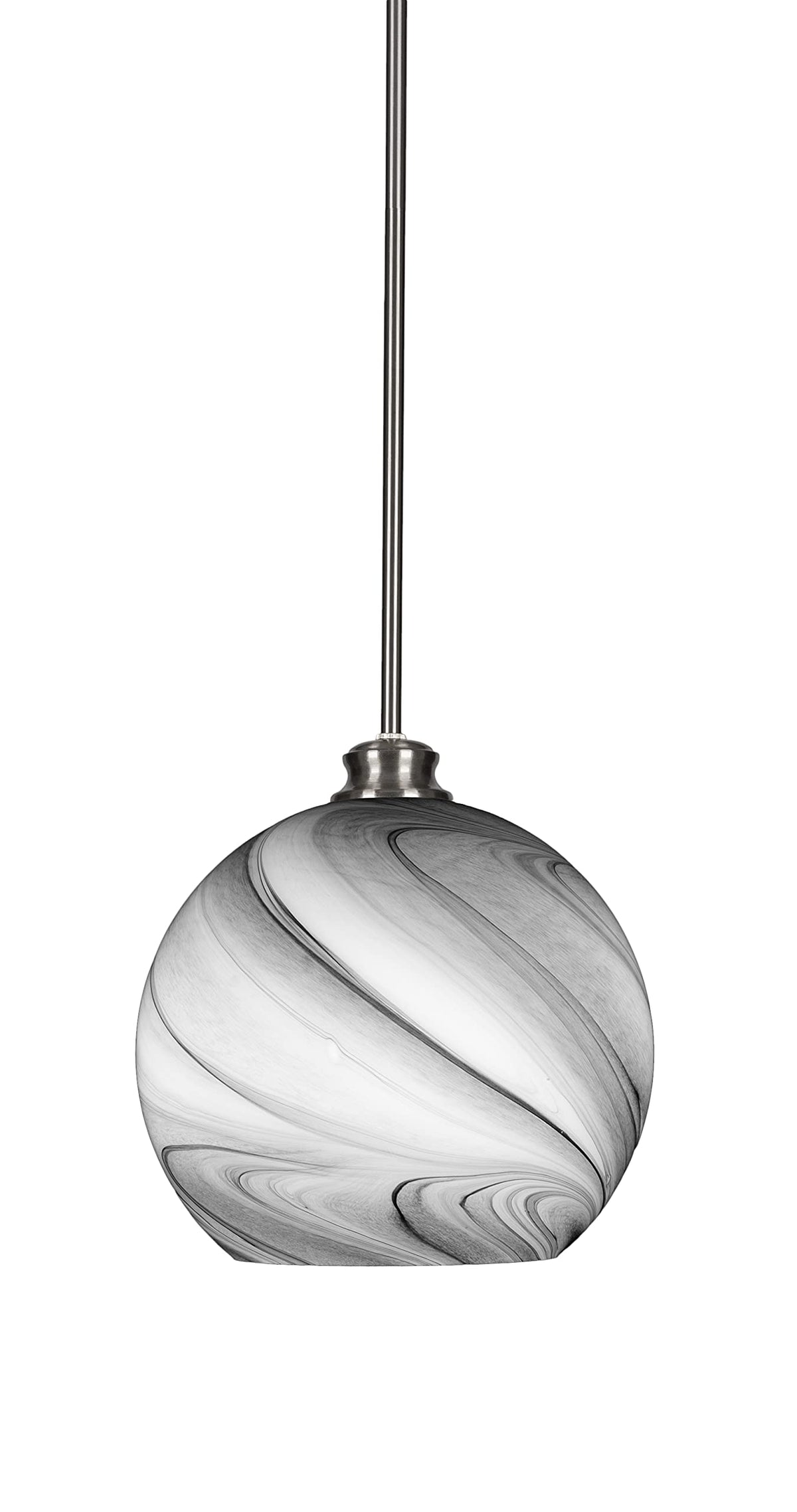 Toltec Lighting Kimbro 1 Light Pendant in Brushed Nickel (71-BN-4369)