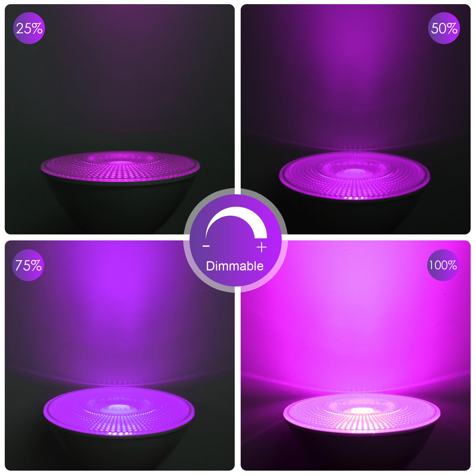 Energetic Purpule Par38 Led Flood Outdoor Light Bulb, 16W (90Watt Equi.), Dimmable, E26 Base, For Christmas Halloween Thanksgivi