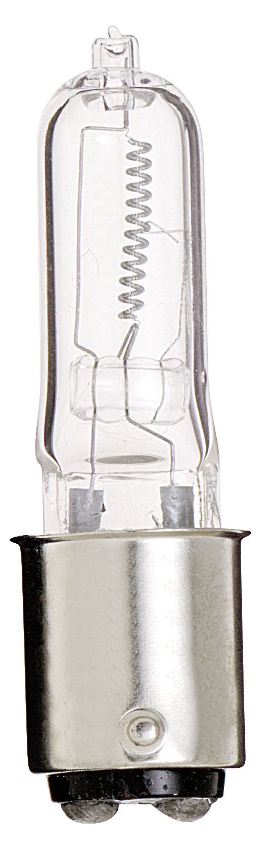 Satco 150Q/CL/DC Halogen Single Ended Halogen, 150W BA15d T4 1/2, Clear Bulb [Pack of 6]
