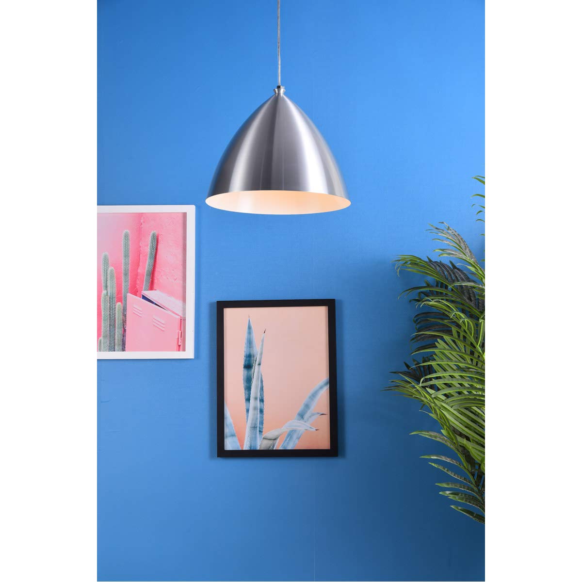 Living District Kenneth 1 Light Burnished Nickel Pendant