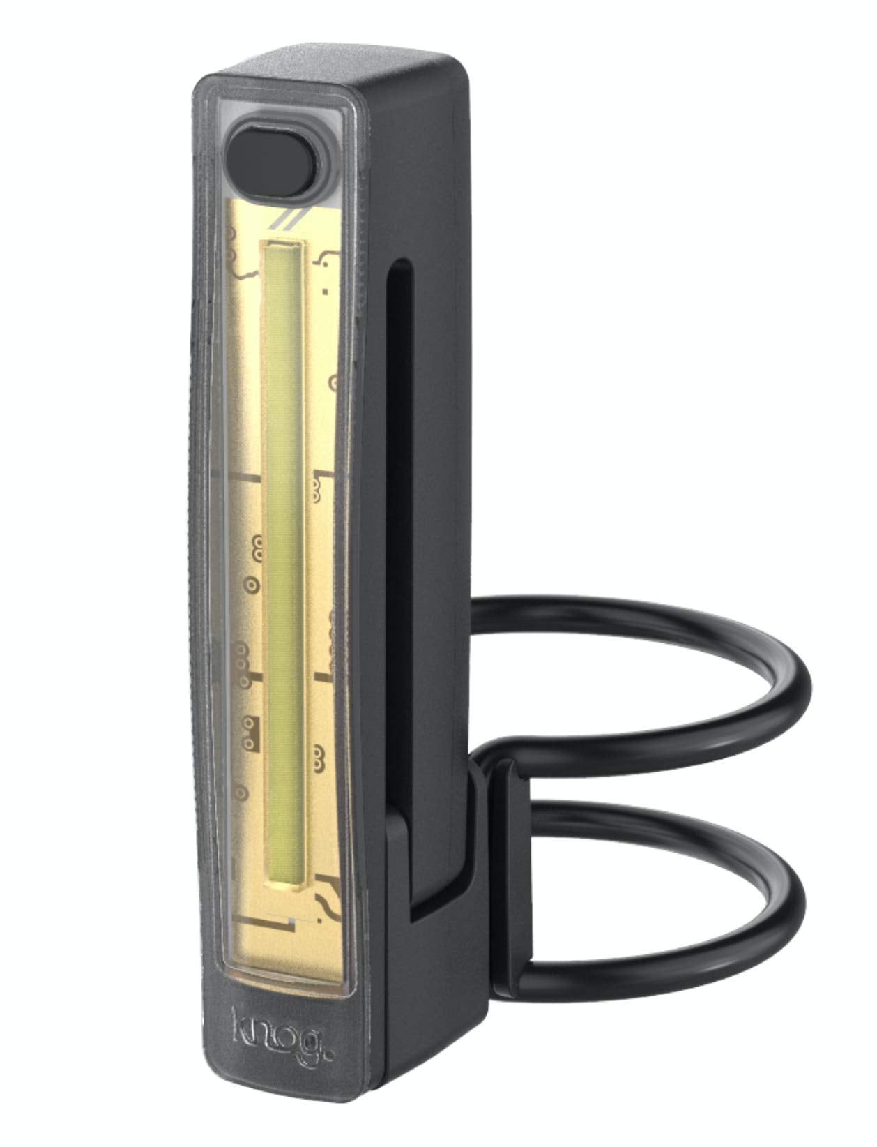 Knog Plus Front Bike Light - Cob Led Bicycle Light - Bike Headlight Mounts On Handlebars, Front Forks, Helmet Or Clips On Clothing - Usb Rechargeable, Waterproof, Ultralight Cycling Safety Light,Black