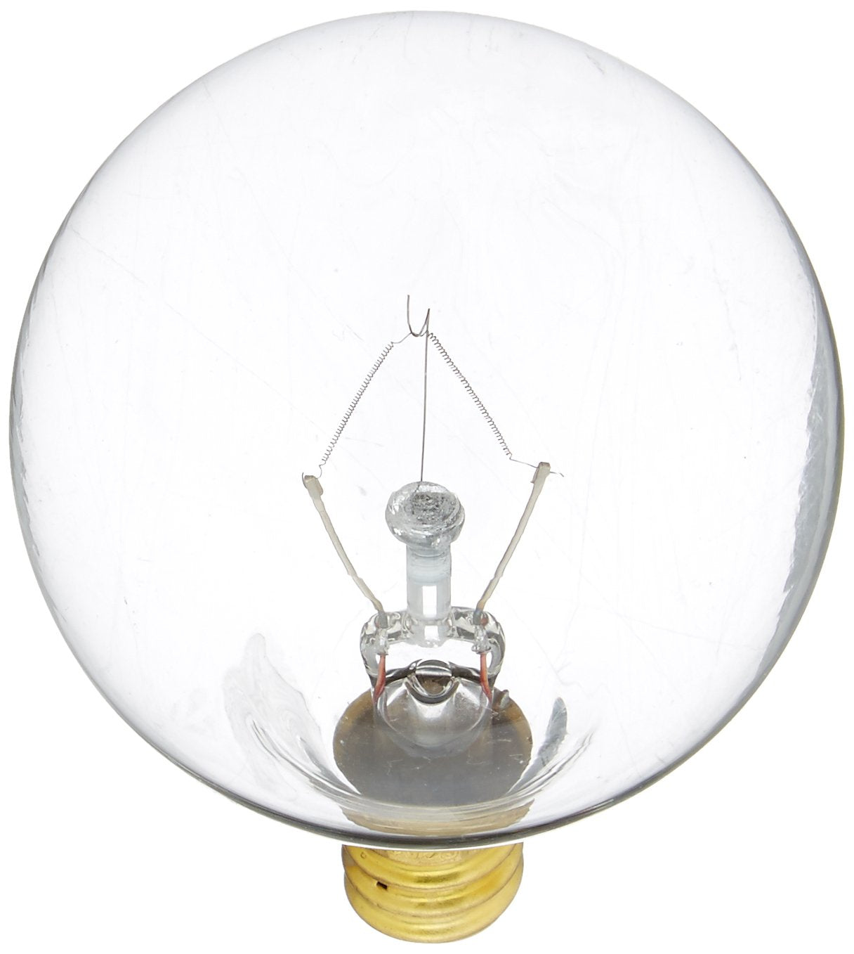 Bulbrite 25G16Cl2 25W G16 Globe 120V Candelabra Light Bulb, Clear