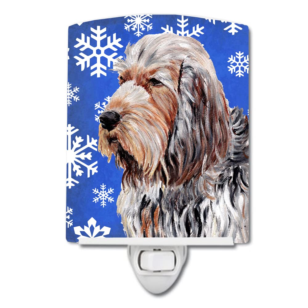 Carolines Treasures Ceramic Night Light, Otterhound Design, UL-Certified, 6x4x3in, Multicolor, Model SC9780CNL
