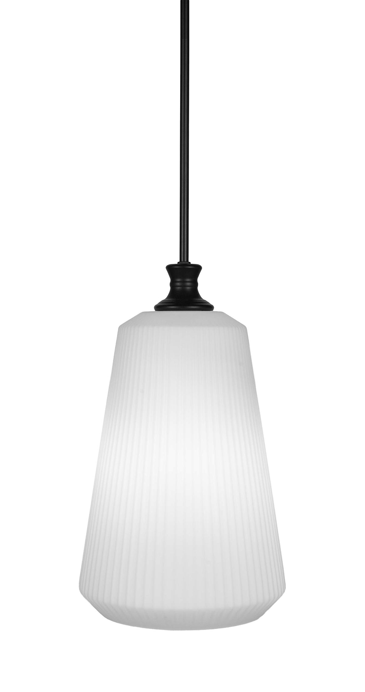Toltec Lighting Carina 1 Light Pendant In Matte Black (73-Mb-4641)