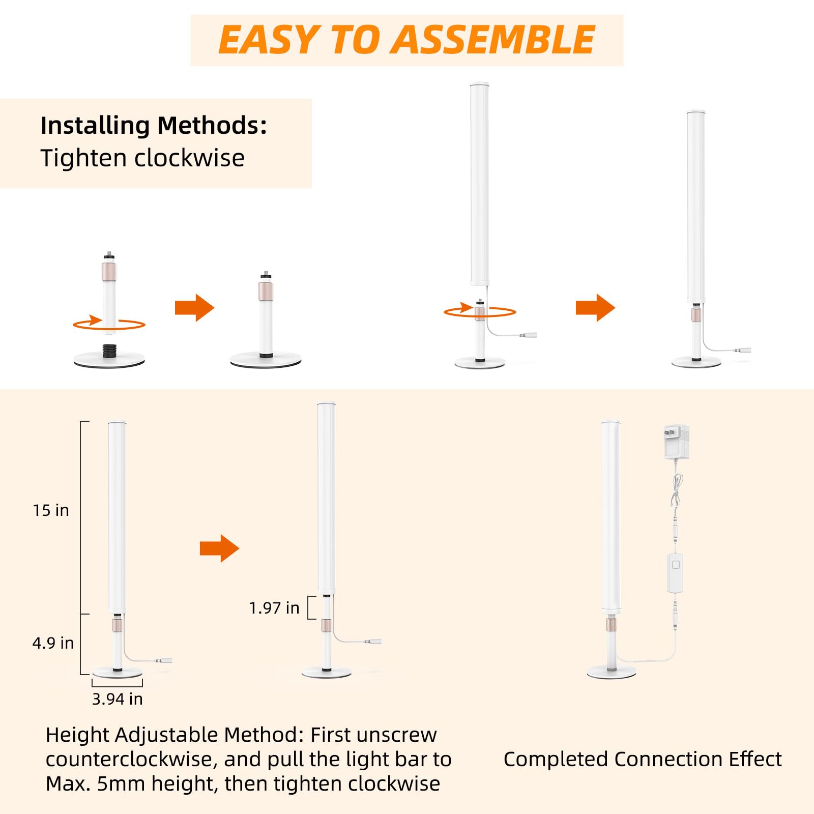 My Beauty Light Led Vanity Lights For Mirror, Dimmable And Color Temperature Changeable Led Makeup Lights, Height Adjustable 24V