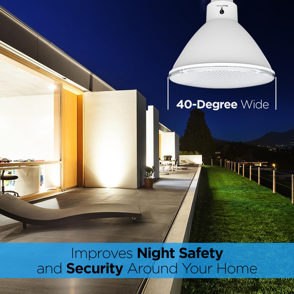 Bluex Bulbs PAR38 LED Flood Light Bulb 20W 2800 Lumens Dimmable, 2 Pack, Waterproof, 4000K Cool White