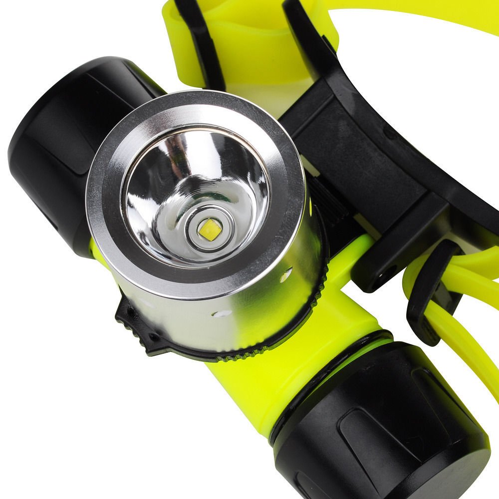 Goldengulf Headlamp 1200 Lumen Waterproof Flashlight Pocket Size Yellow GG6690