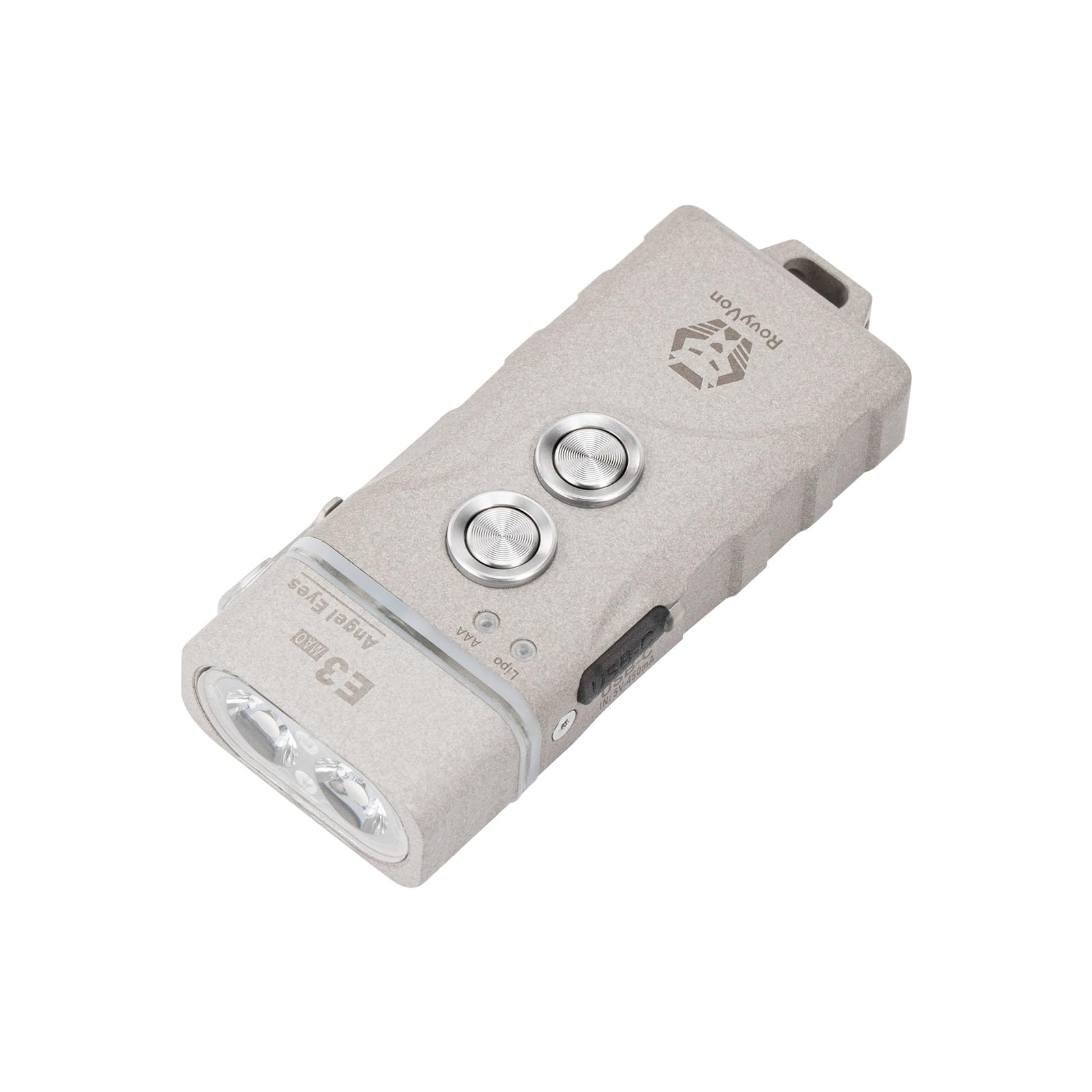 RovyVon E3 Plus Marble Keychain Flashlight 700 Lumen Rechargeable G2 E3-G2 Marble Grey Cool White