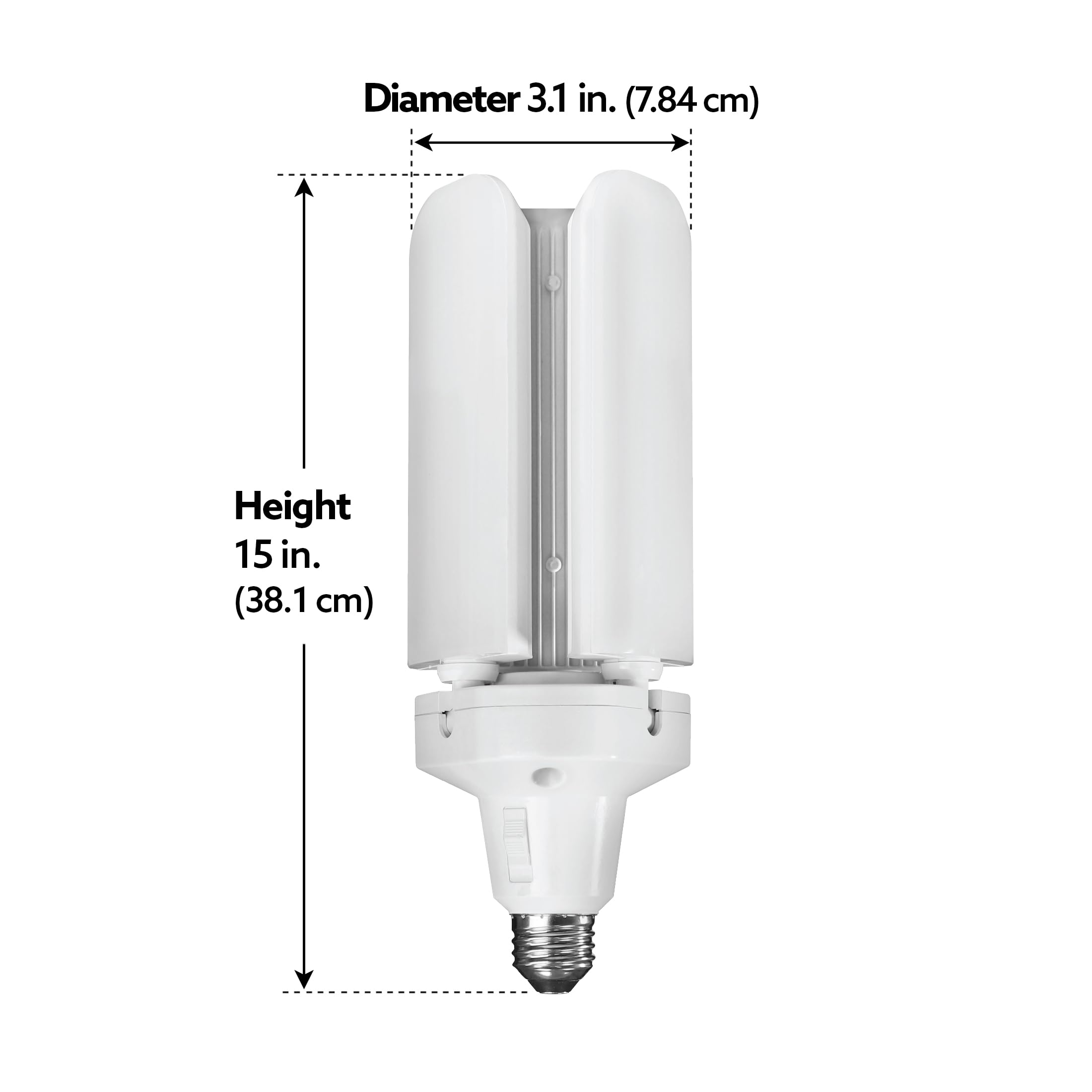 Feit Electric LED Motion Sensor Light Panel, 300W Equivalent, 3 Panels, 5000K Daylight, Model ADJ4000/3CCT/MM/LED, 4000