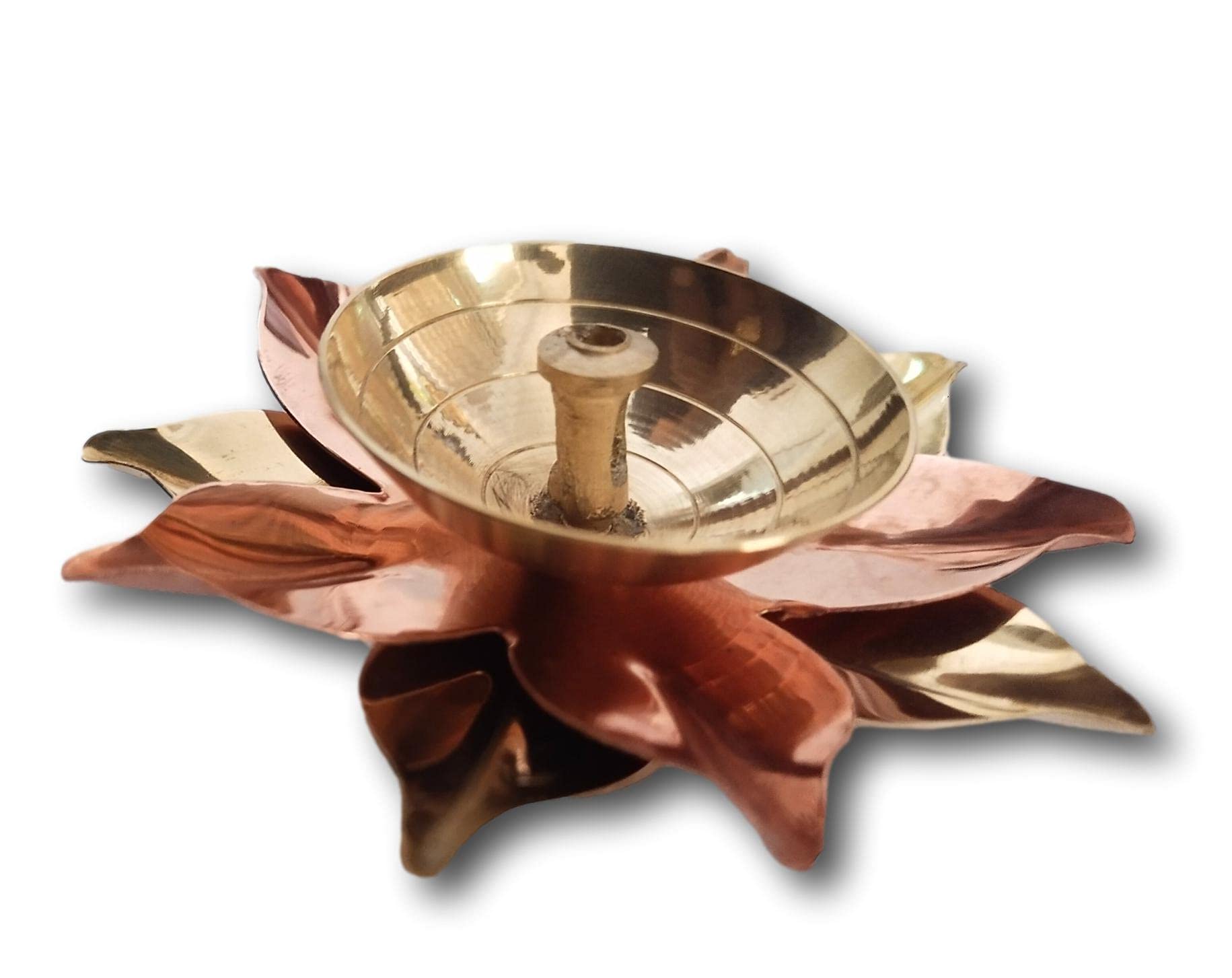 athizay Kamal Diya for Diwali Gifting Home Temple Decoration 3 inches Brass Copper Decorative Diya