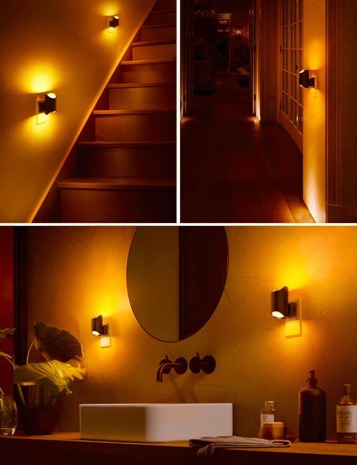L Lohas Led Night Light, Amber Night Light, Dimmable Night Light, Light Sensor, Soft Night Light, Yellow Night Light, Sleep Ligh