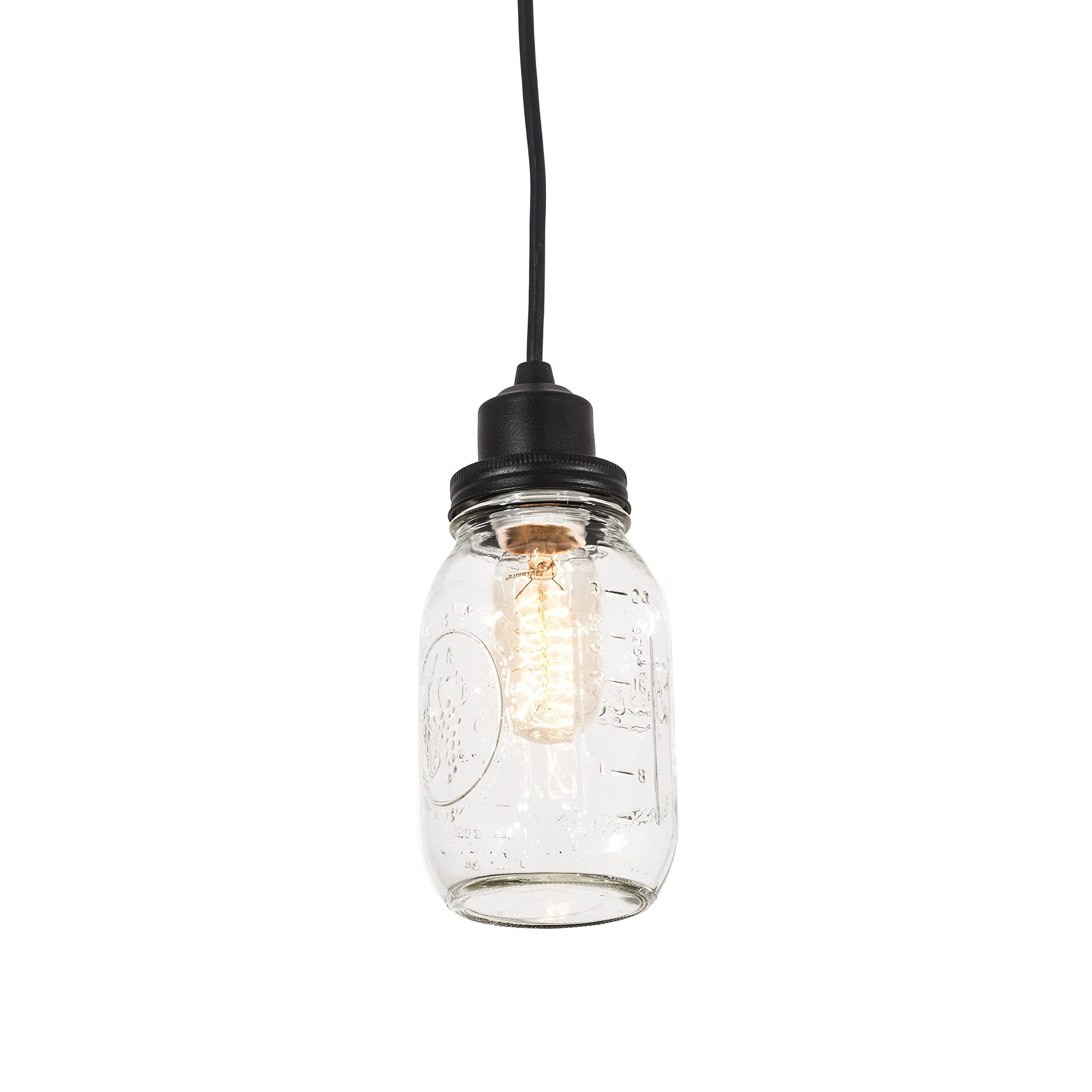 Meyda Tiffany One Light Pendant Mason Jar Collection Stainless Steel Finish 3.75 inches Model 176579