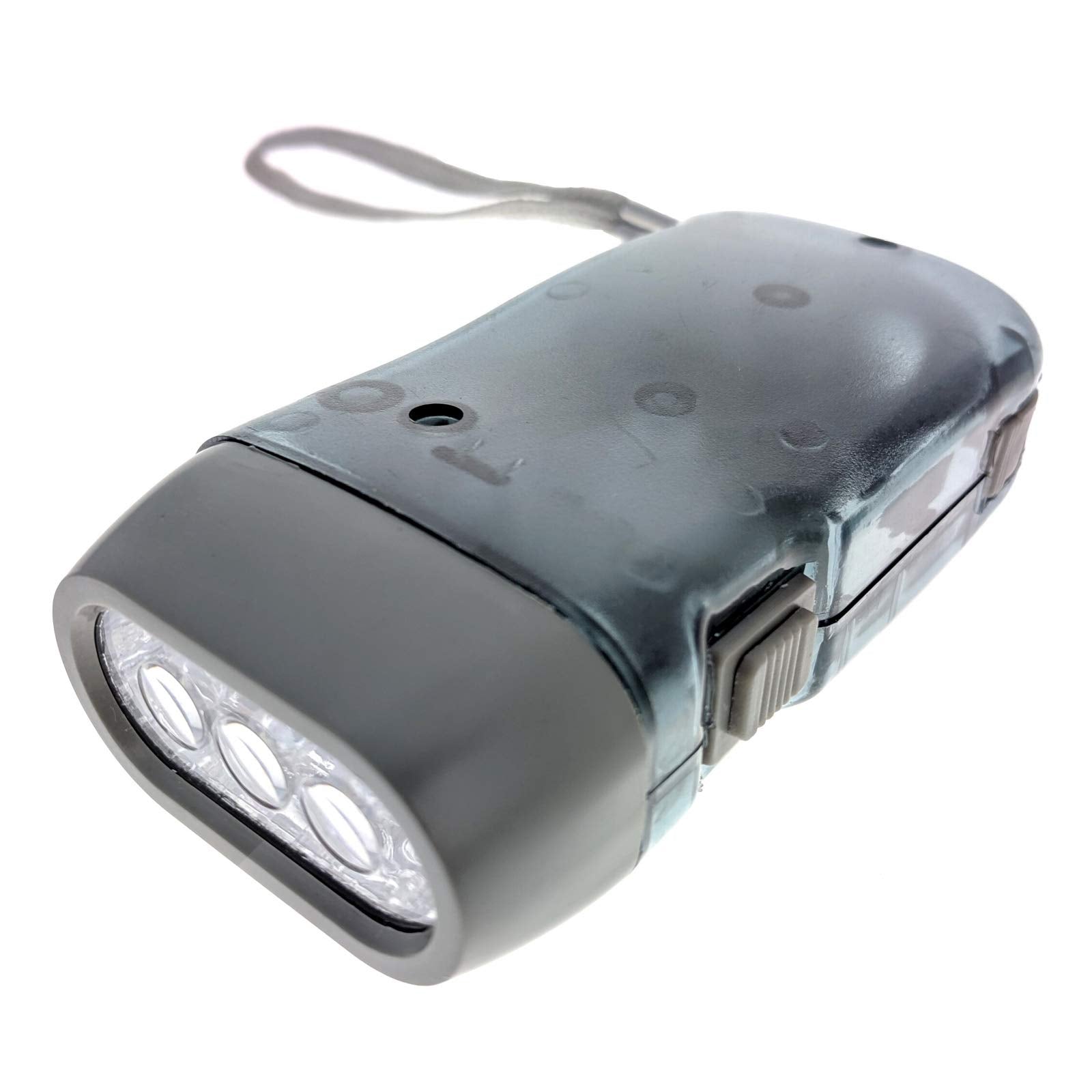 ASR Outdoor Rechargeable Flashlight - 3 LED Dynamo Squeeze Action, 4in Size, Blue, Model 3SDF-973, Plastic Material