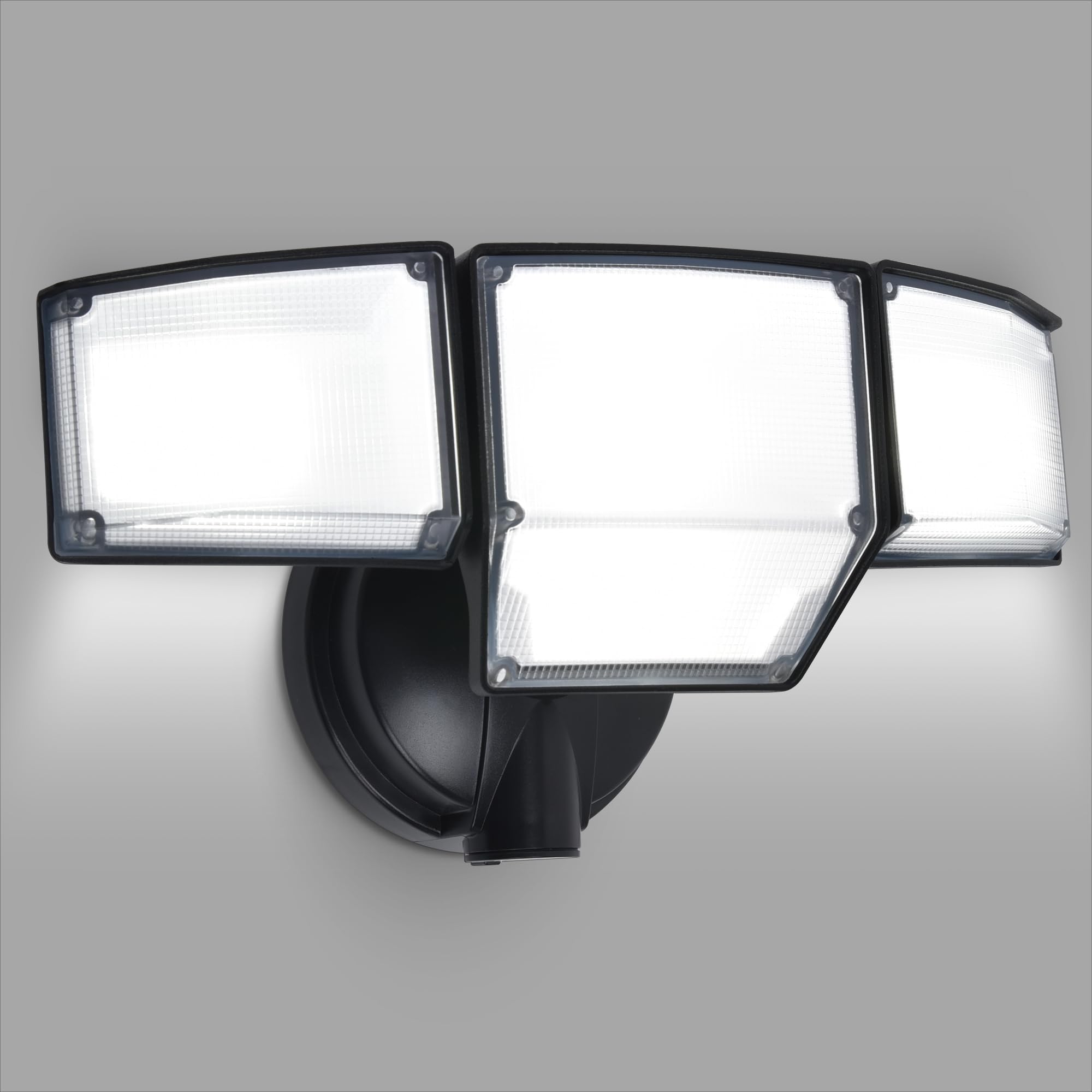 LUTEC 80W LED Flood Lights, 9000LM, 4 Heads, IP65 Waterproof, 5000K Daylight, Black, Model 7632814012