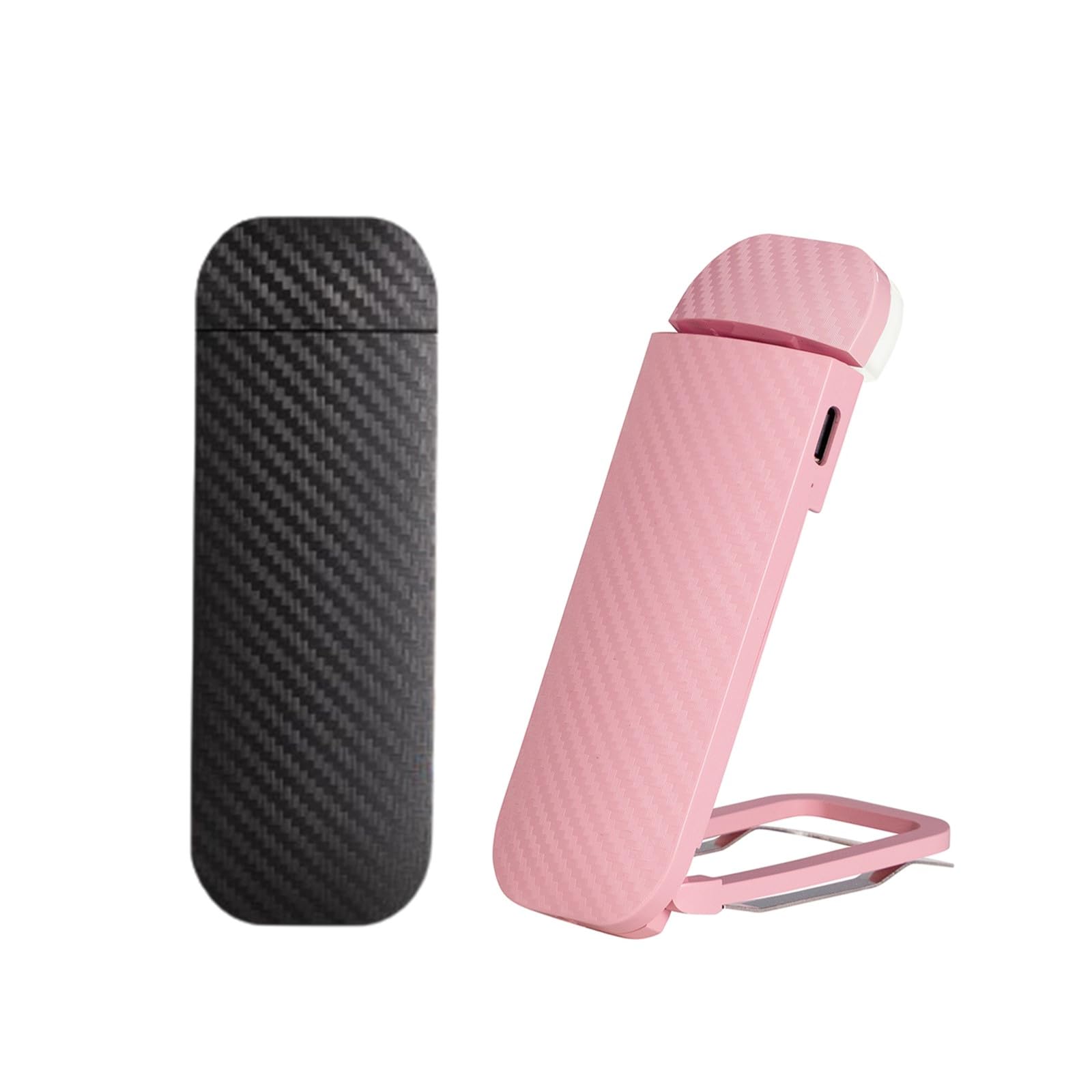 HEMONNKAM Book Reading Light, Rechargeable Clip-On, 3 Color Temperatures, 5 Brightness Levels, Black+Pink, Model Book Light-106