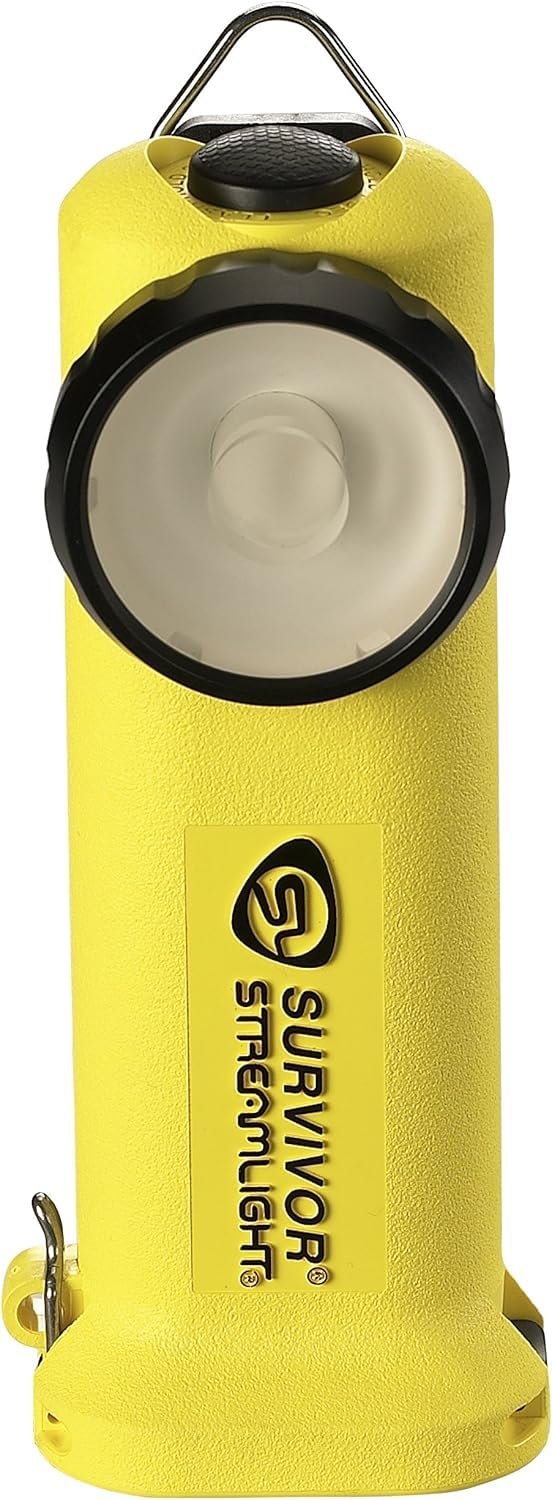 Streamlight 90510 Survivor LED Flashlight - Rechargeable, 175 Lumens, Yellow, One Size, Rubber Material