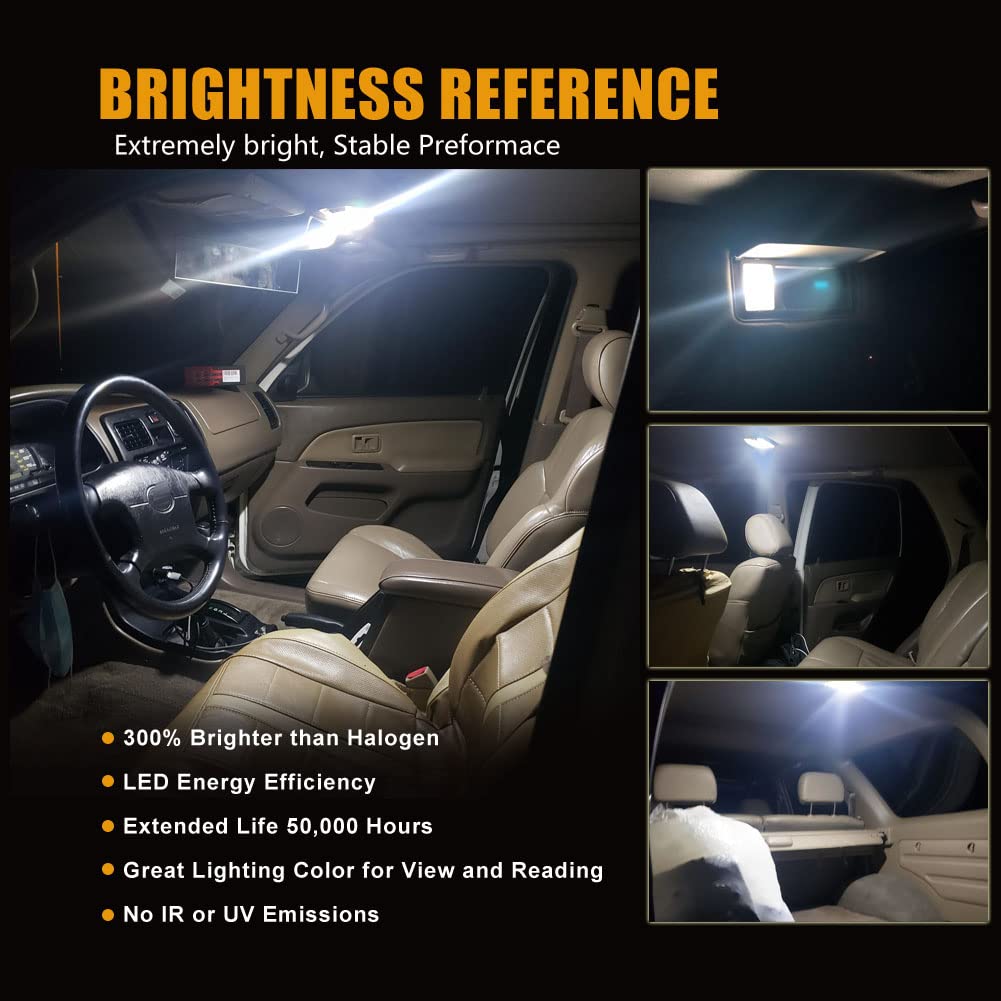 Dodofun Interior Led Light Kit Compatible With 1996-2002 Toyota 4Runner (13-Pc Bulb 6000K)